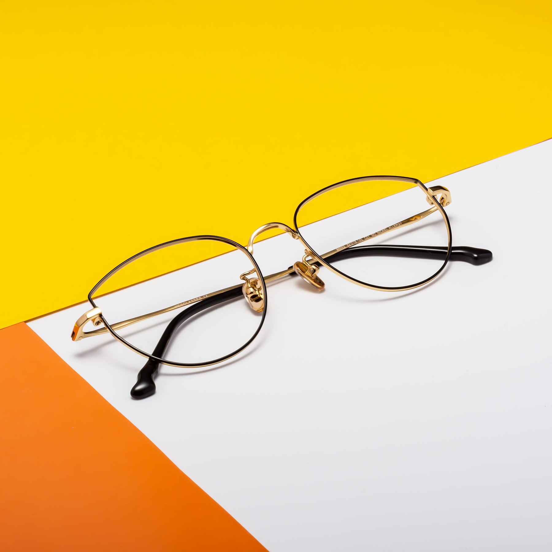 Lifestyle photography #1 of 90052 in Black-Gold with Clear Reading Eyeglass Lenses