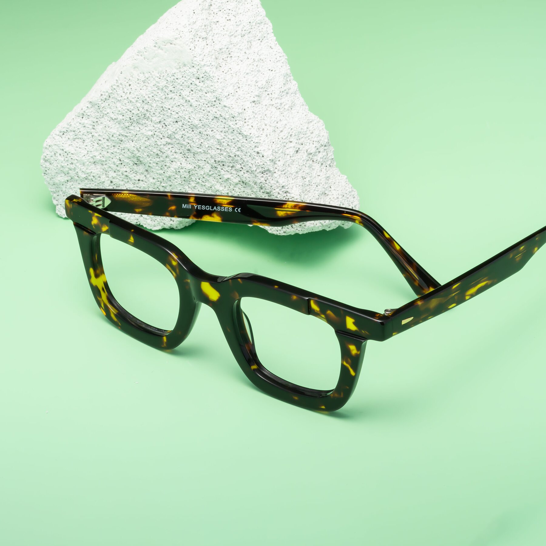 Lifestyle photography #2 of Mill in Tortoise with Clear Eyeglass Lenses