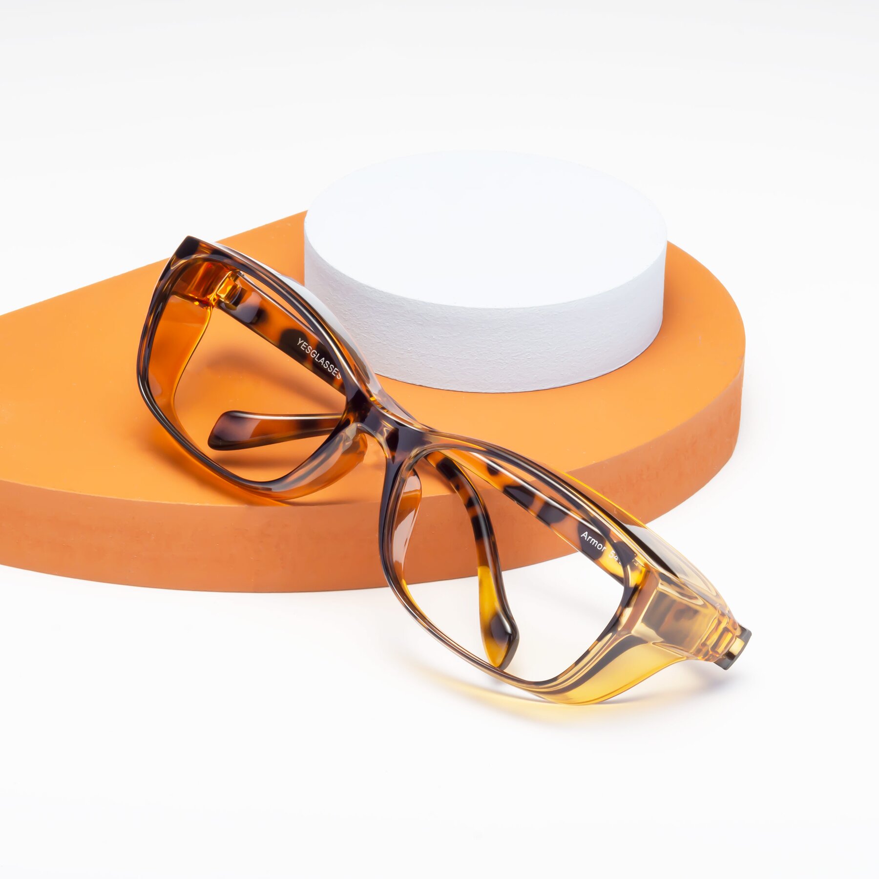 Lifestyle photography #1 of Armor in Tortoise with Clear Eyeglass Lenses