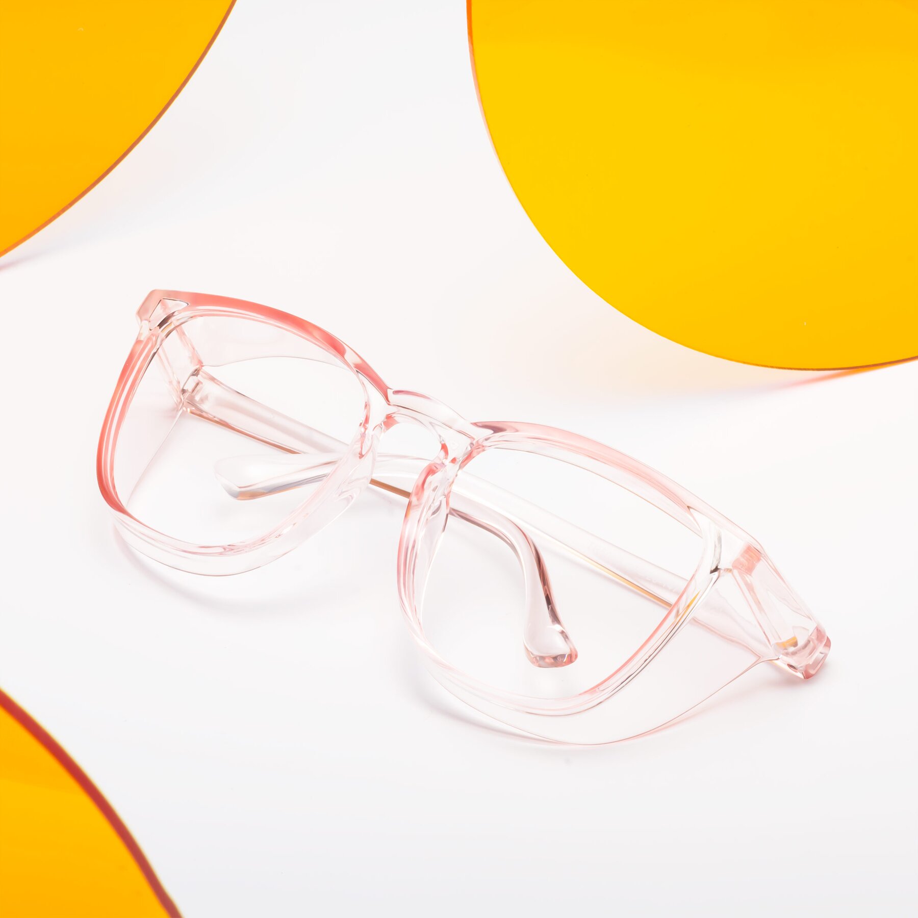 Lifestyle photography #1 of TR5062 in Pink with Clear Eyeglass Lenses