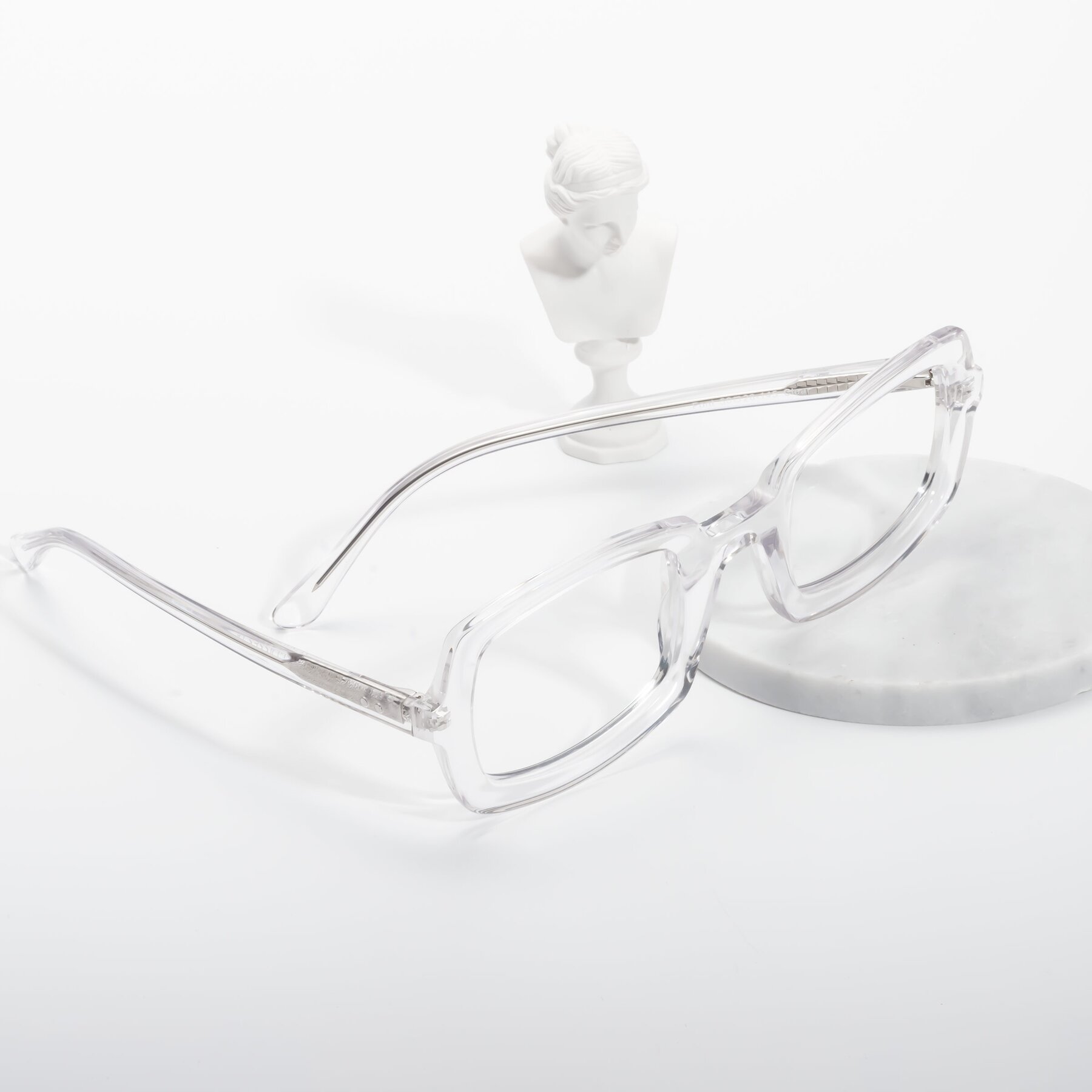 Lifestyle photography #2 of Font in Clear with Clear Eyeglass Lenses