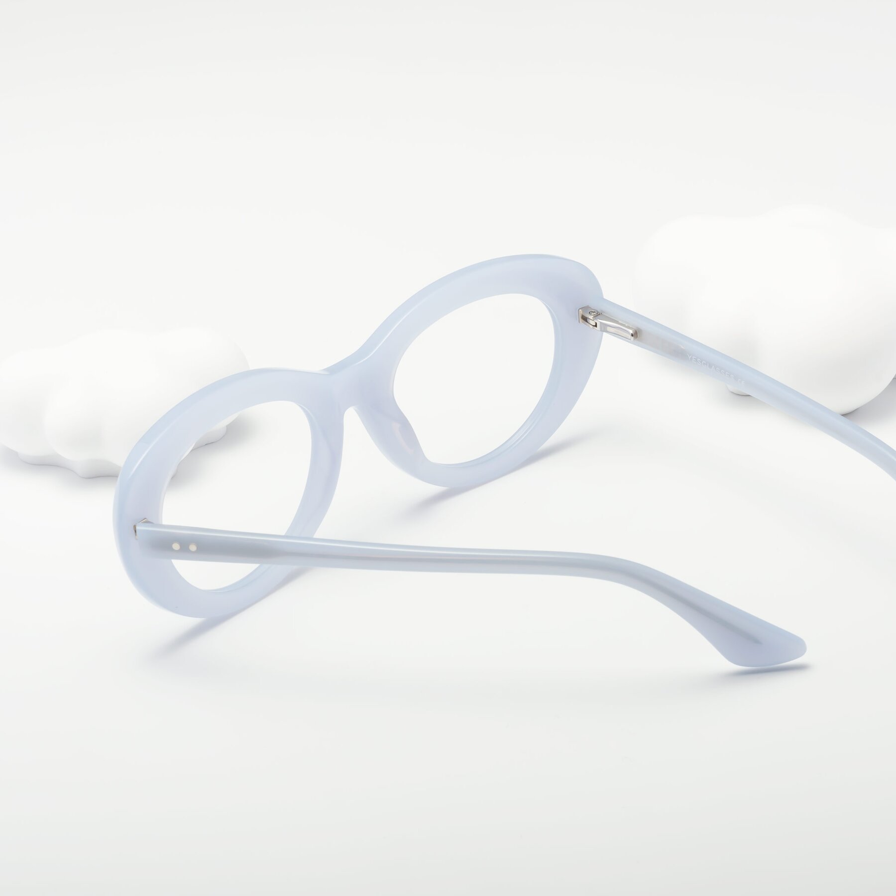Lifestyle photography #2 of Taffeta in Blue with Clear Eyeglass Lenses