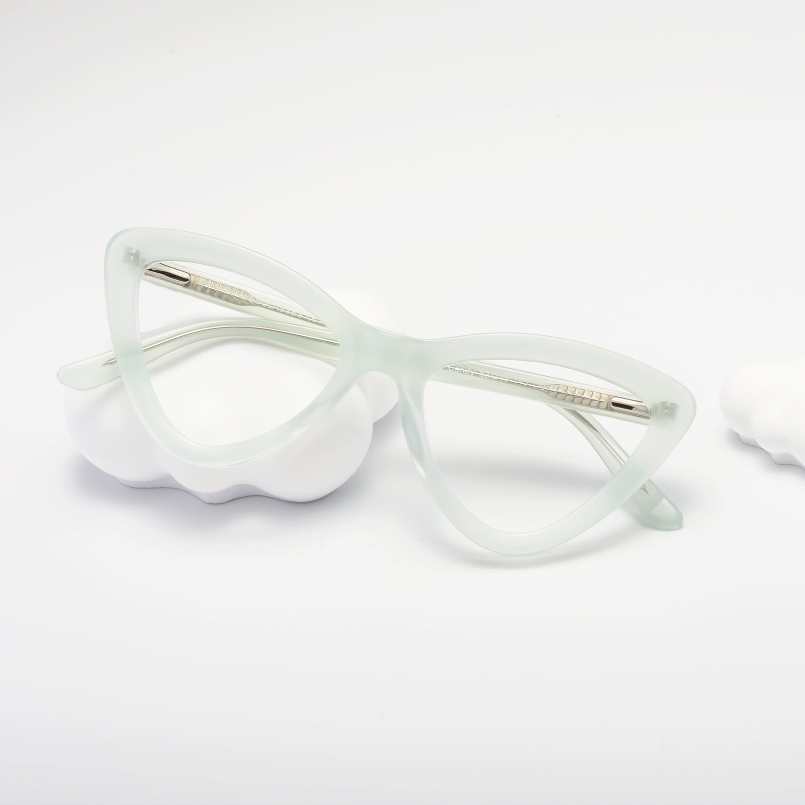 Light Green Hipster Acetate Butterfly Eyeglasses Candy