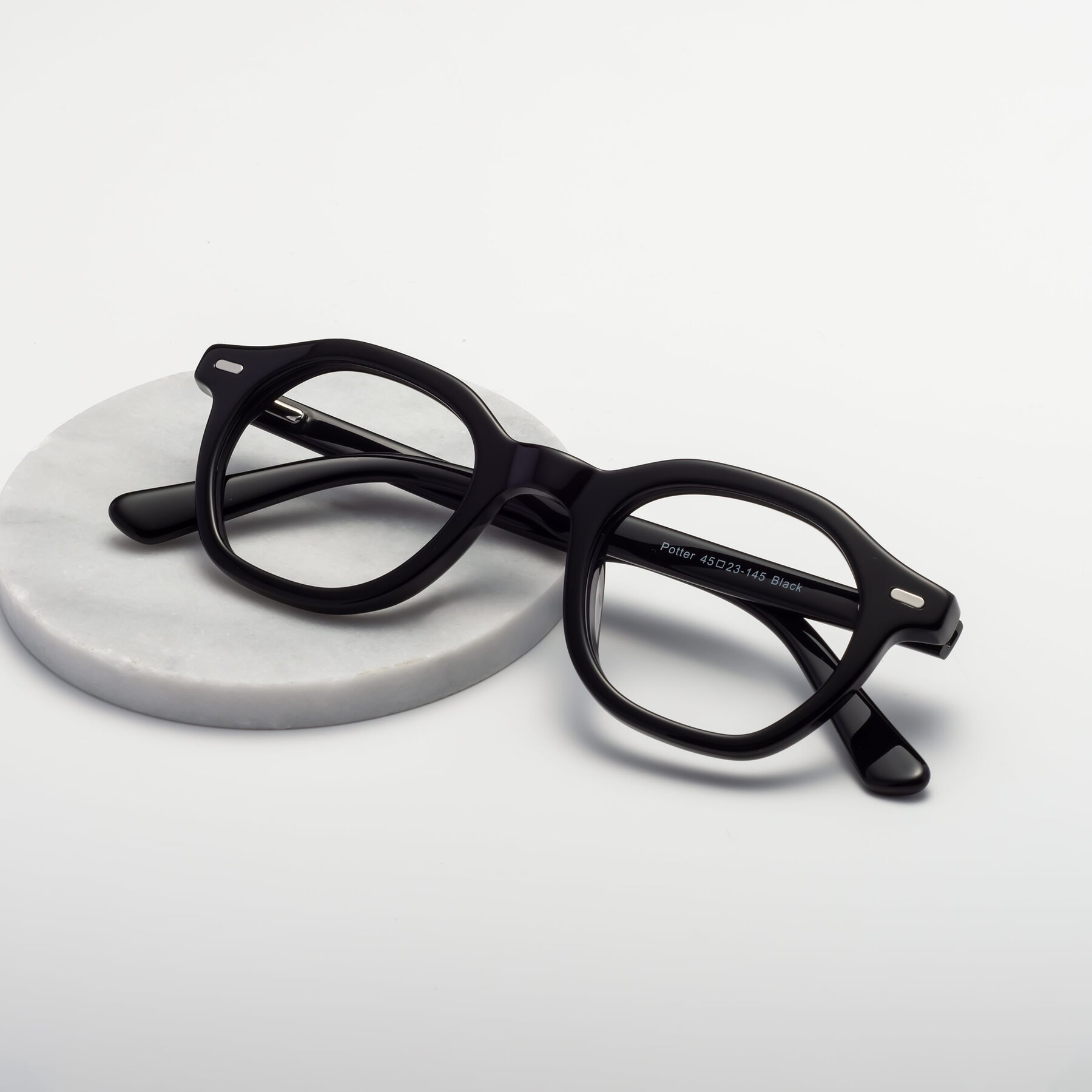 Lifestyle photography #1 of Potter in Black with Clear Eyeglass Lenses