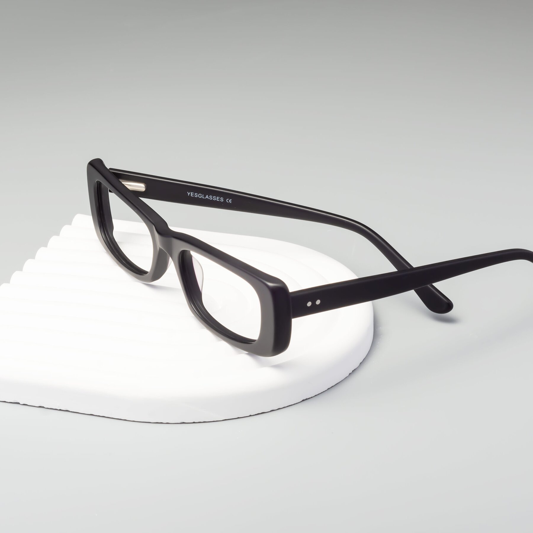 Lifestyle photography #2 of 1940s in Matte Black with Clear Blue Light Blocking Lenses