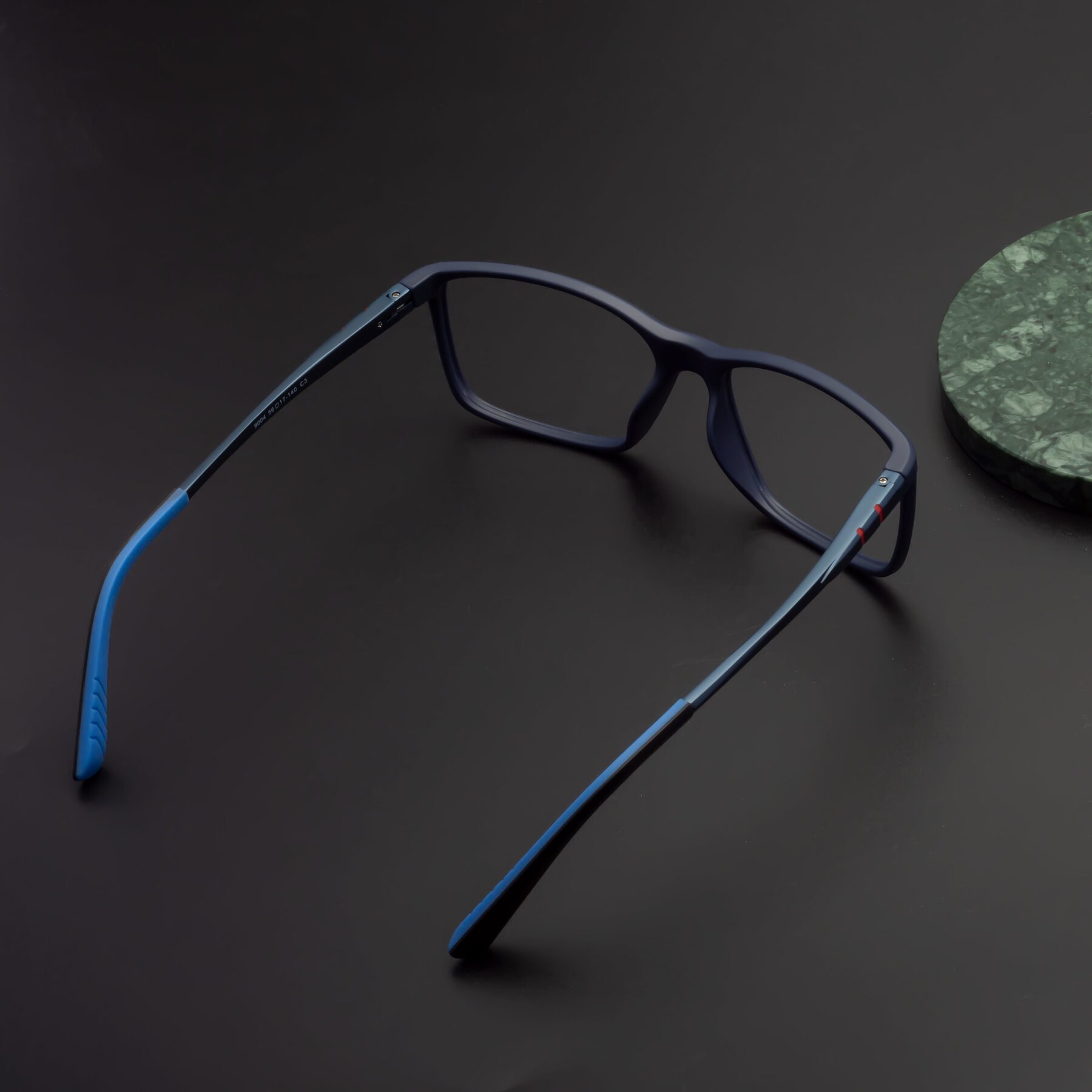 Men's lifestyle photography #1 of 9004 in Dark Blue with Clear Eyeglass Lenses