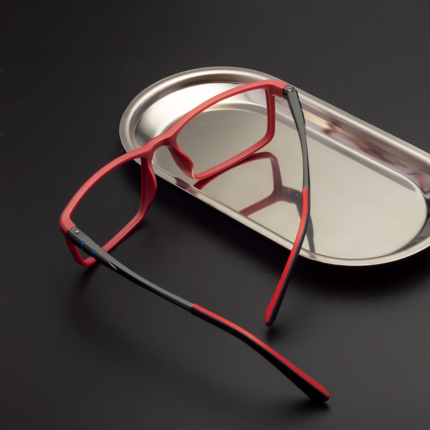 Men's lifestyle photography #2 of 9001 in Red with Clear Reading Eyeglass Lenses