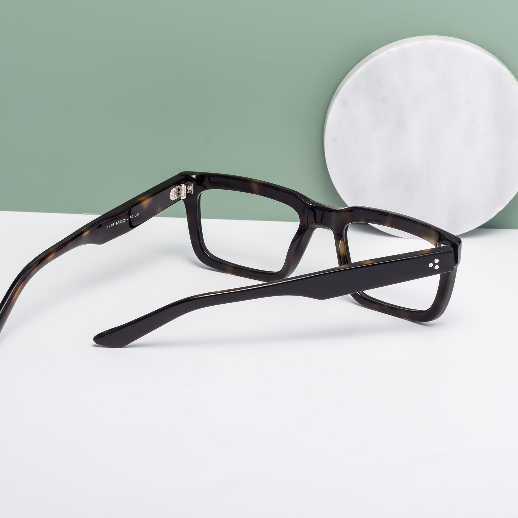 Lifestyle photography #2 of Roth in Black-Tortoise with Clear Blue Light Blocking Lenses