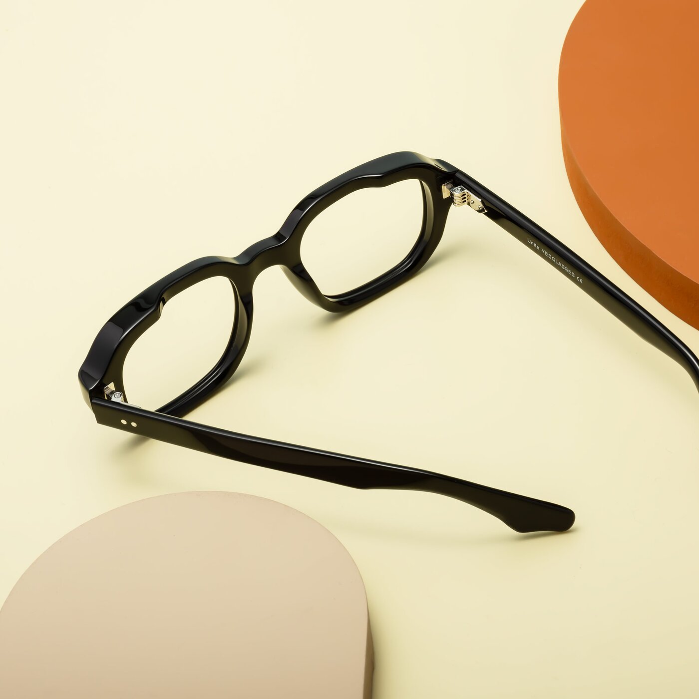 Black Hipster Geek-Chic Square Eyeglasses - Unite