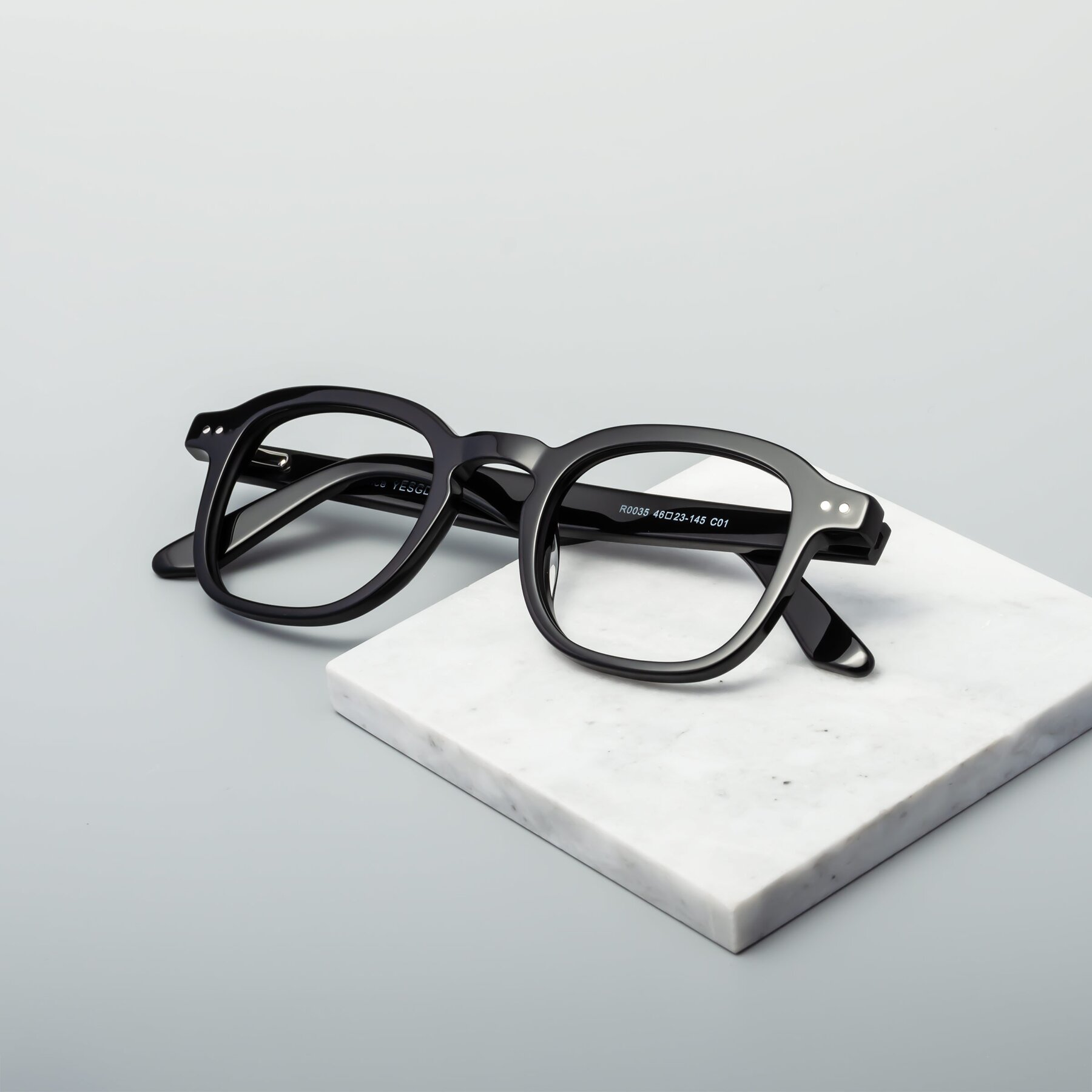 Lifestyle photography #1 of Nice in Black with Clear Eyeglass Lenses