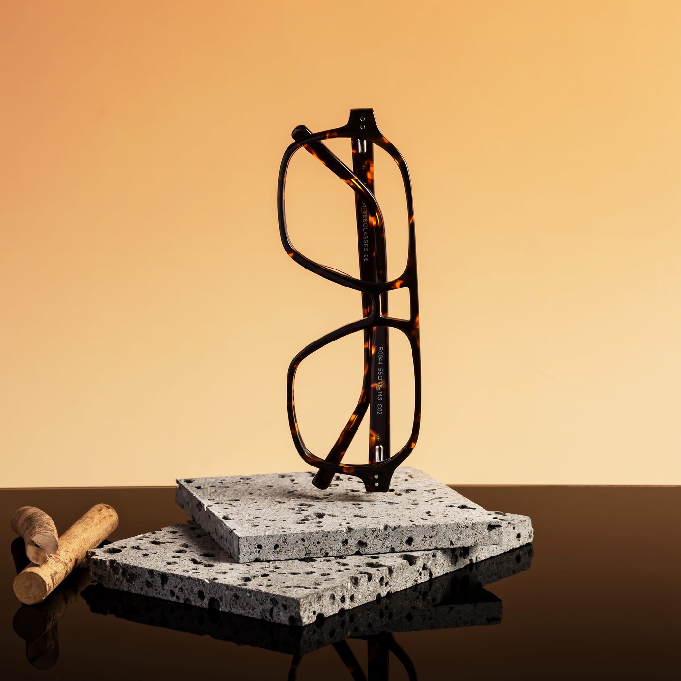 Tortoise Grandpa Oversized Aviator Eyeglasses Kingston