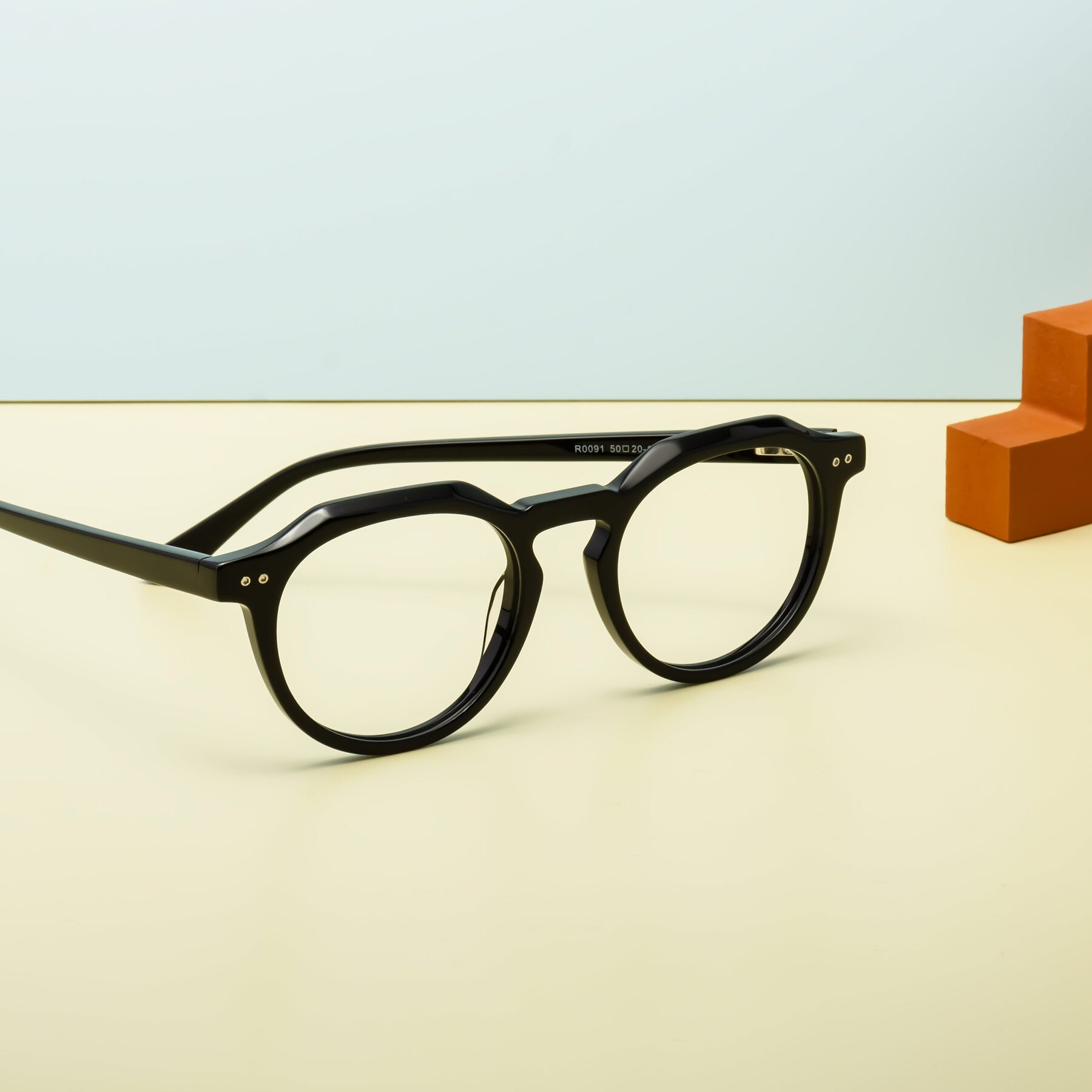 Lifestyle photography #2 of Dyson in Black with Clear Reading Eyeglass Lenses