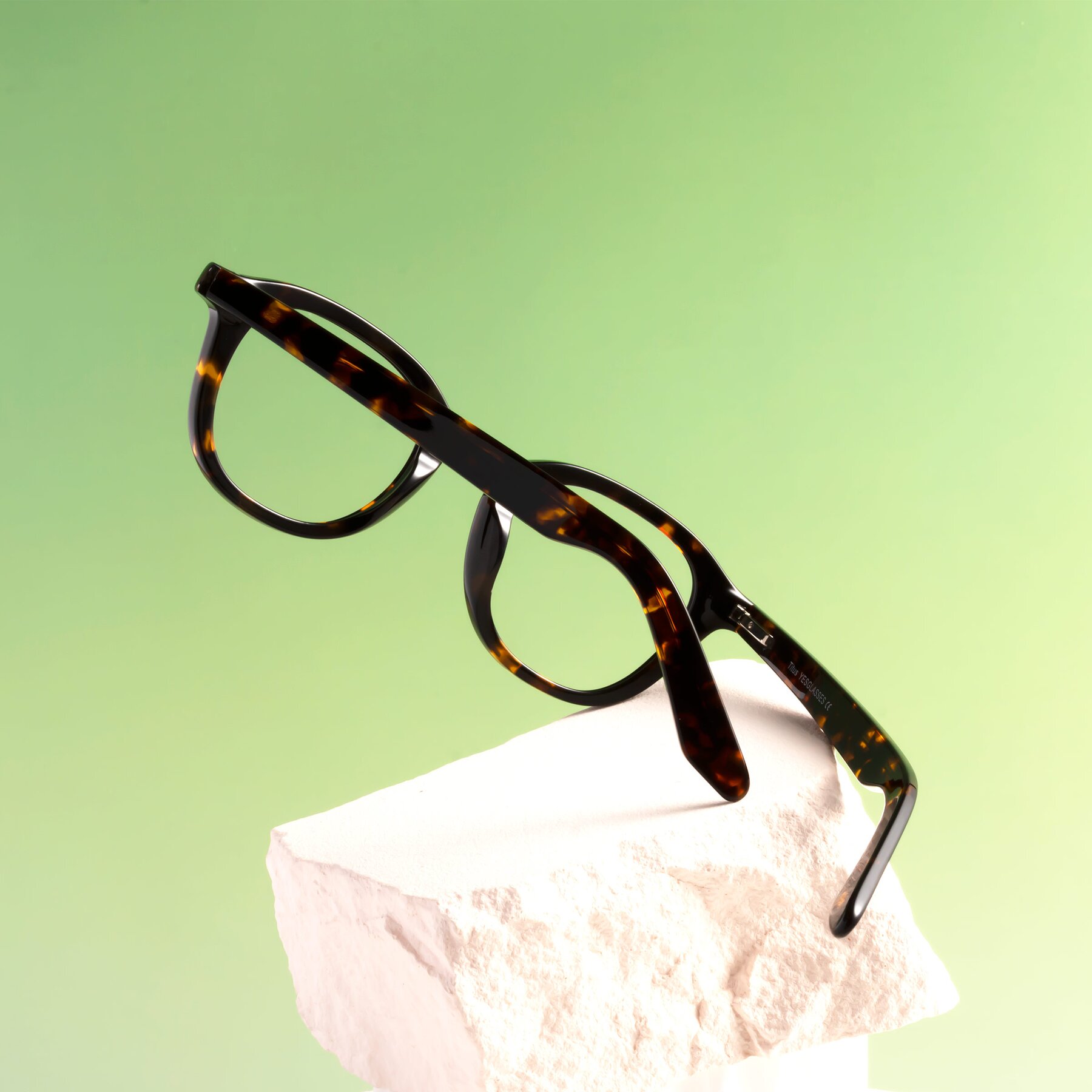 Lifestyle photography #2 of Titus in Tortoise with Clear Reading Eyeglass Lenses