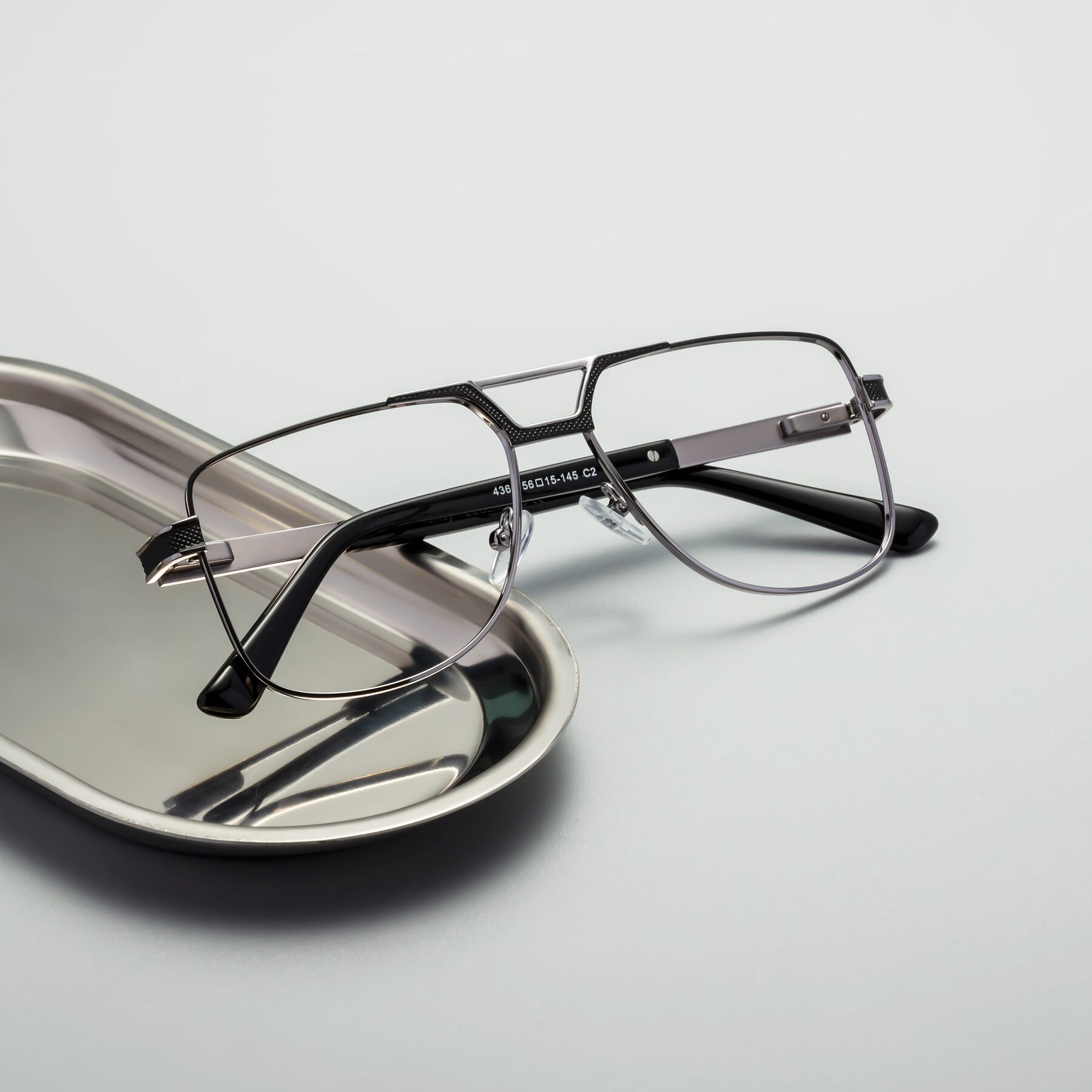 Lifestyle photography #1 of Turkey in Black-Gunmetal with Clear Blue Light Blocking Lenses