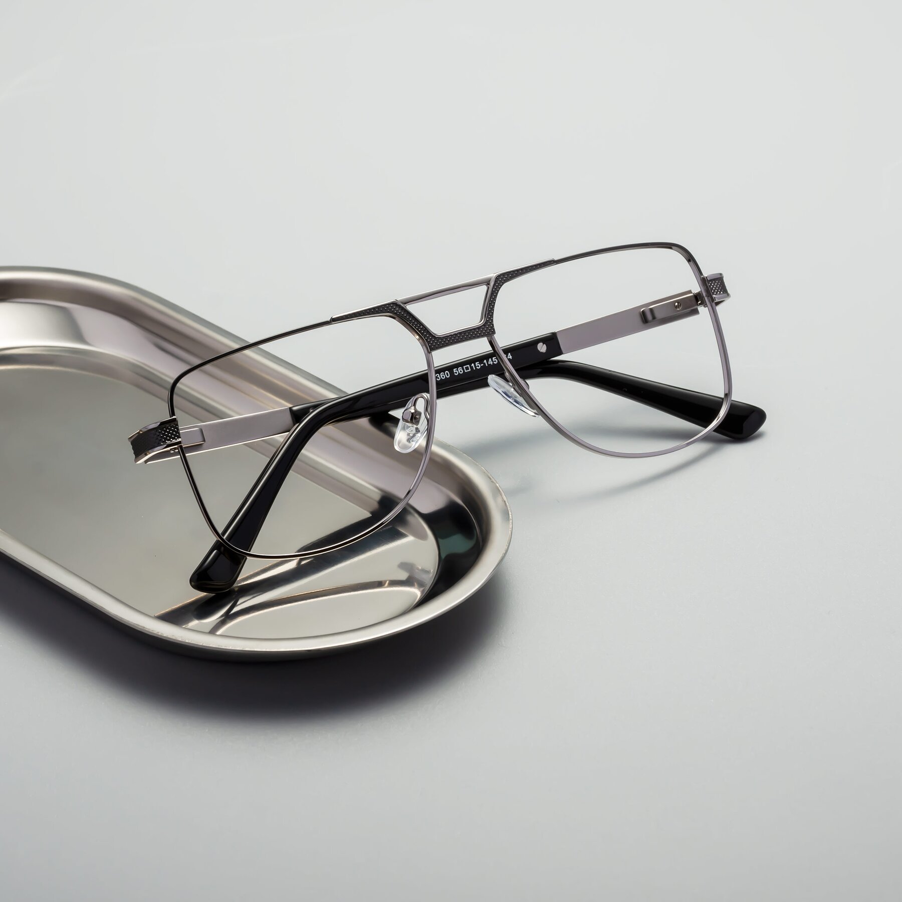 Lifestyle photography #1 of Turkey in Gray-Gunmetal with Clear Reading Eyeglass Lenses