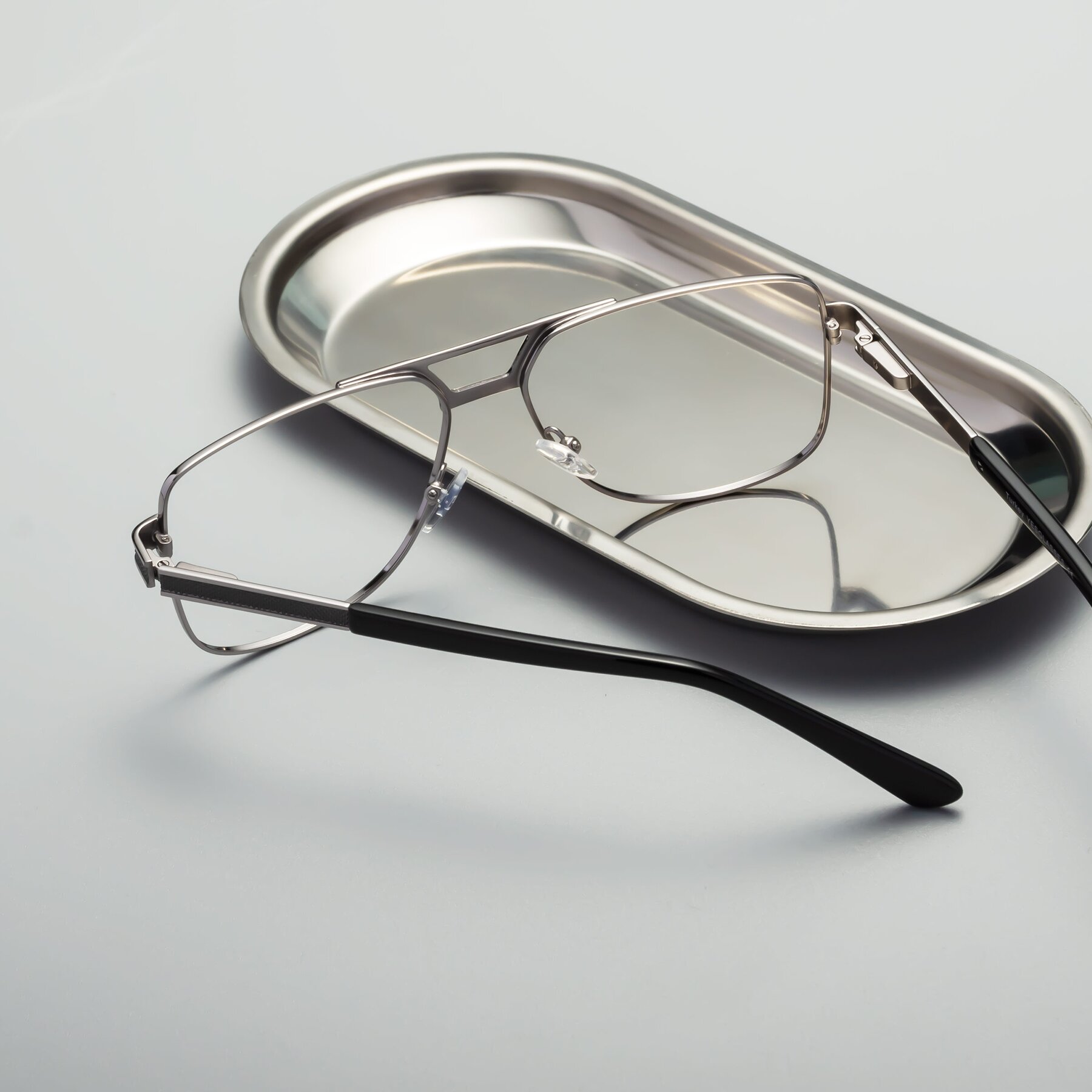 Lifestyle photography #2 of Turkey in Gray-Gunmetal with Clear Eyeglass Lenses