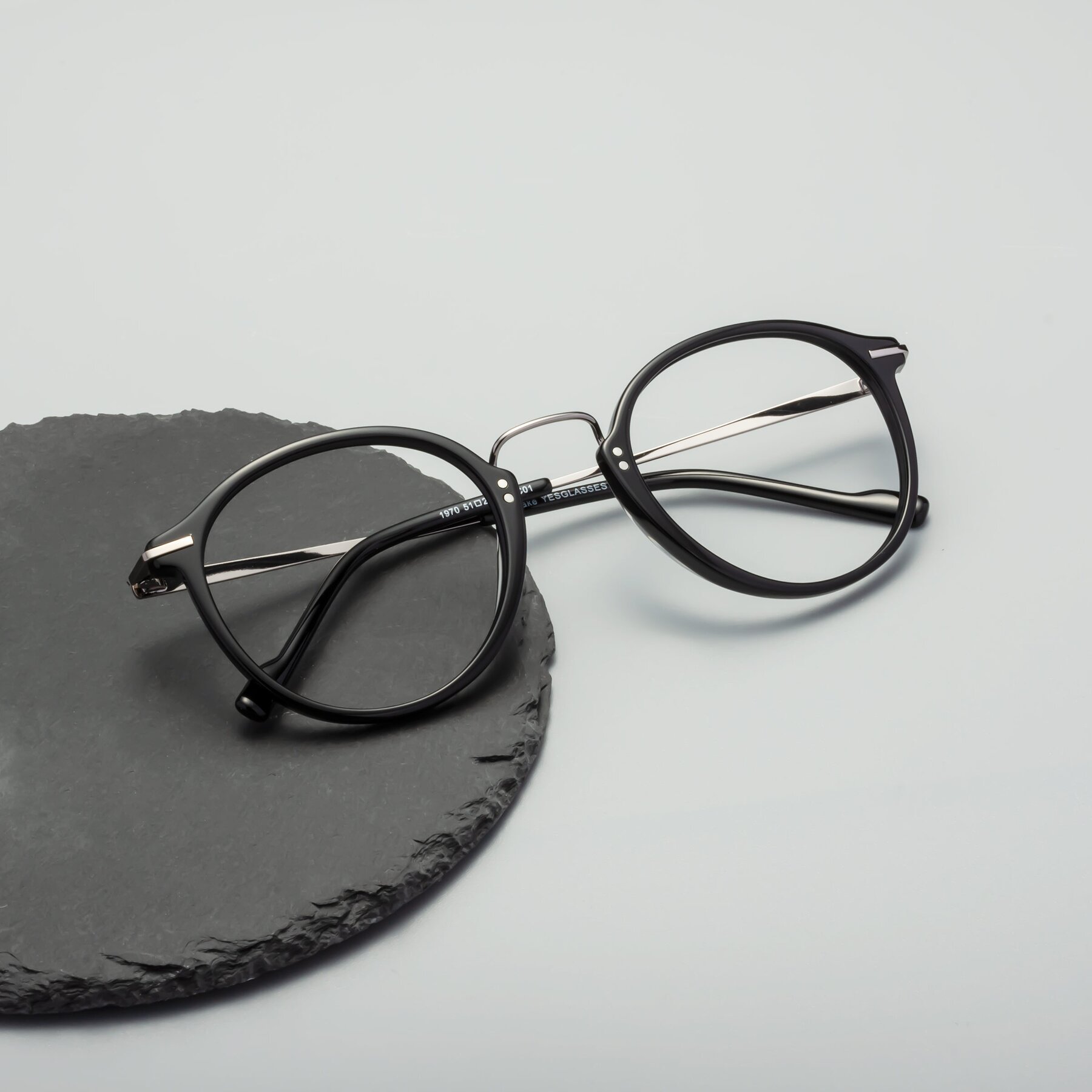 Lifestyle photography #1 of Lake in Black with Clear Reading Eyeglass Lenses