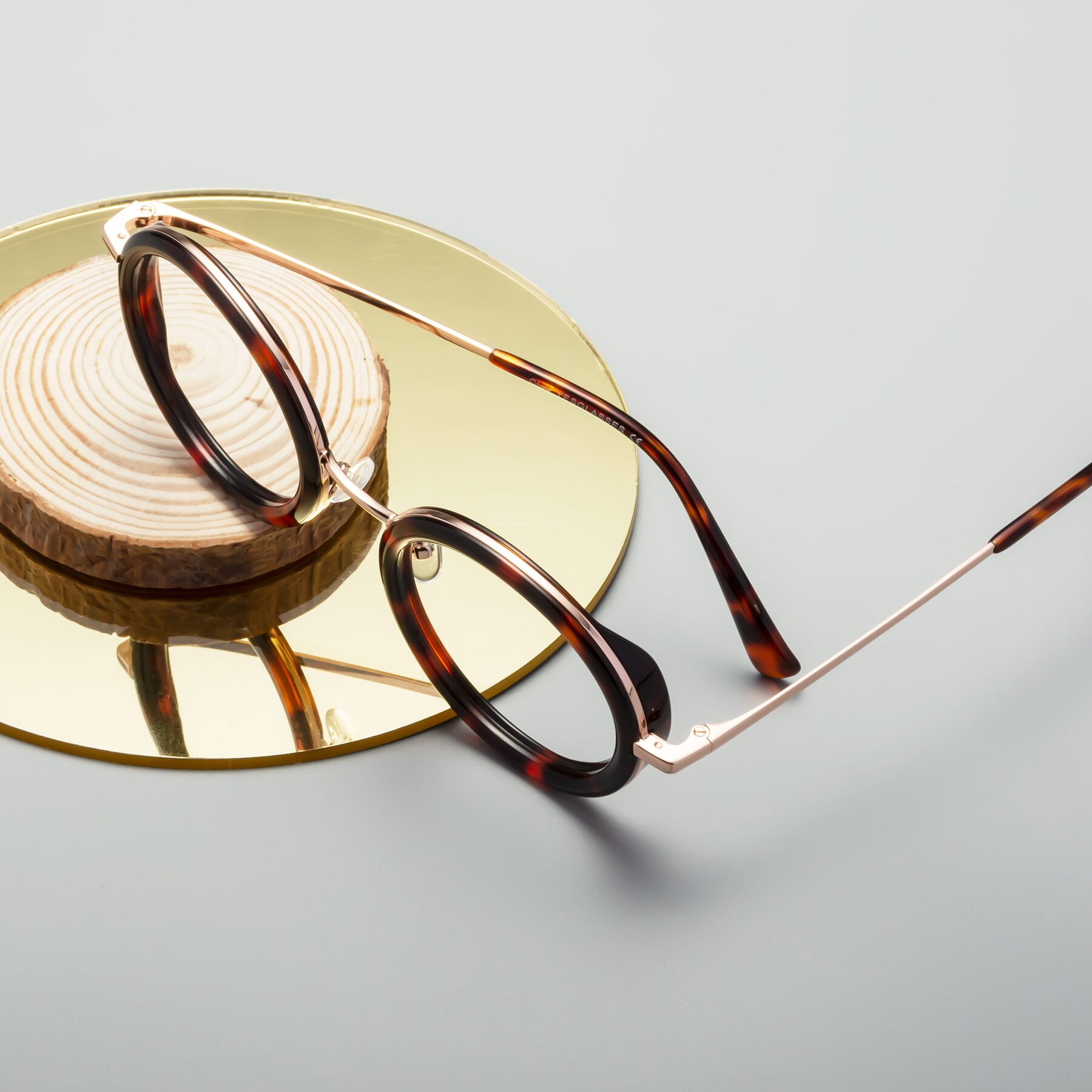 Lifestyle photography #1 of Club in Tortoise-Rose Gold with Clear Reading Eyeglass Lenses