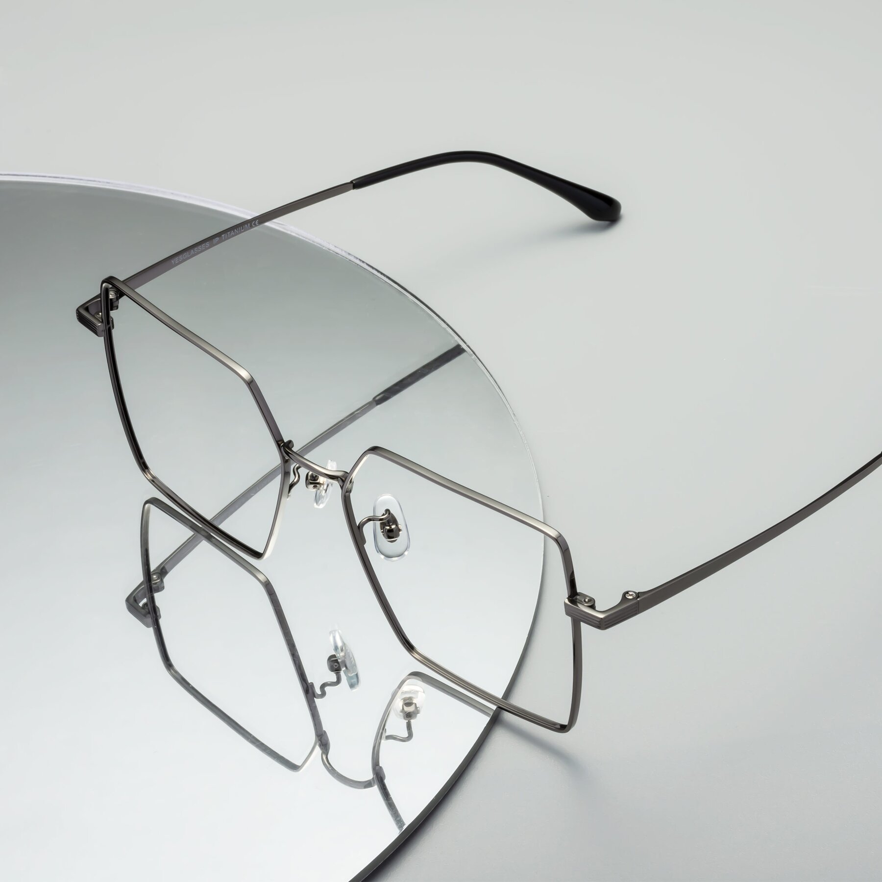 Lifestyle photography #2 of La Villa in Gunmetal with Clear Reading Eyeglass Lenses