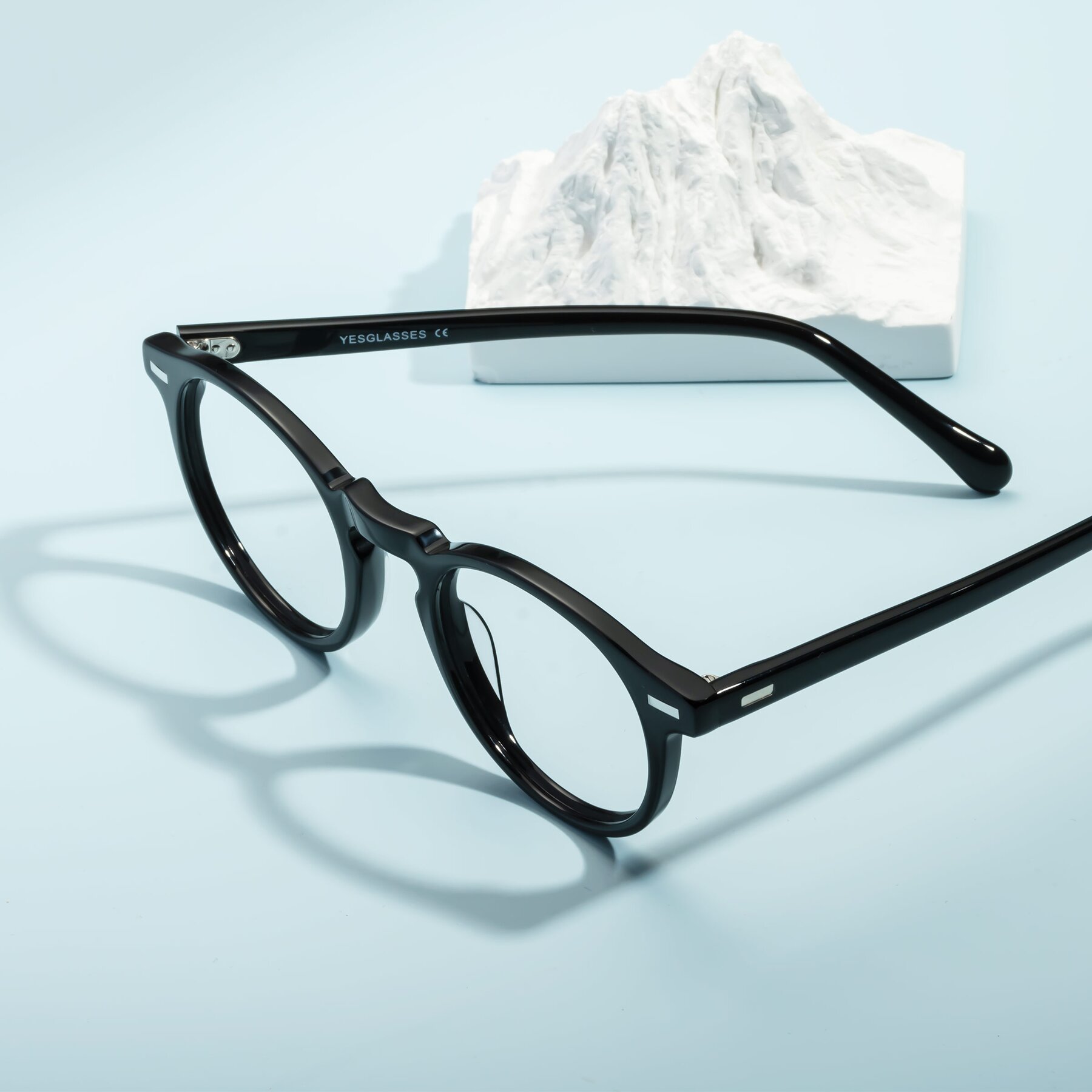 Lifestyle photography #2 of Anchorage in Black with Clear Blue Light Blocking Lenses