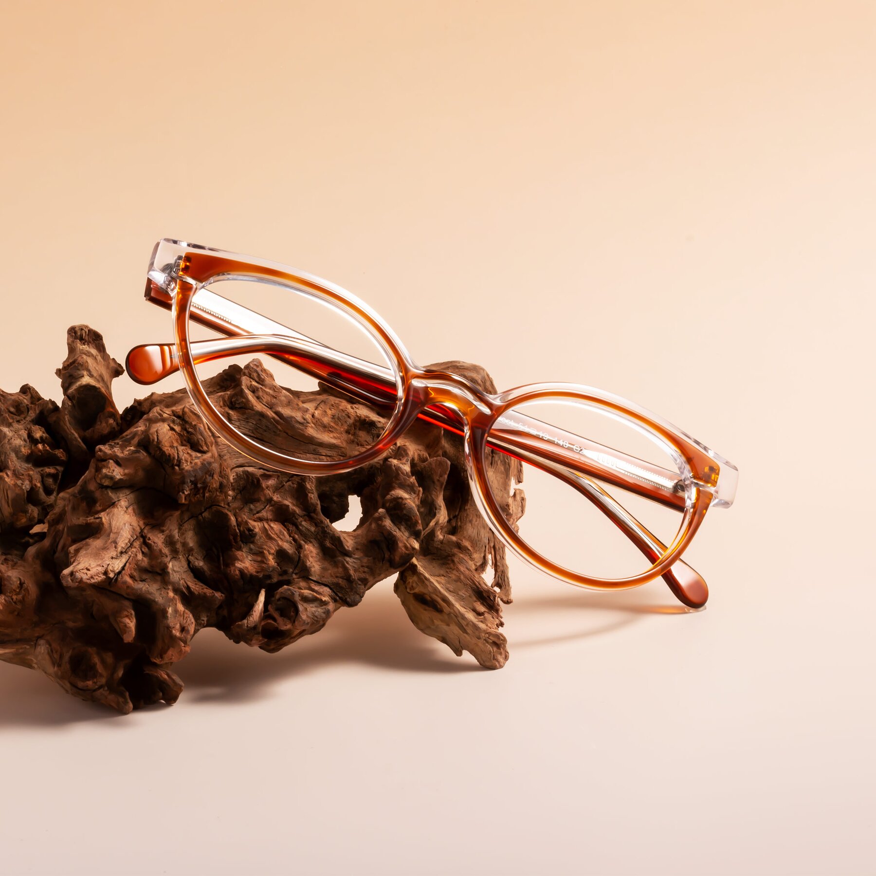 Lifestyle photography #1 of Forest in Amber with Clear Eyeglass Lenses