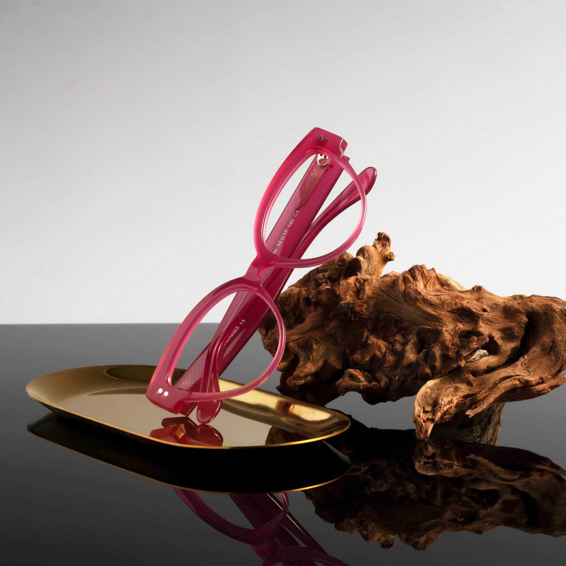 Lifestyle photography #1 of Coho in Pink with Clear Eyeglass Lenses