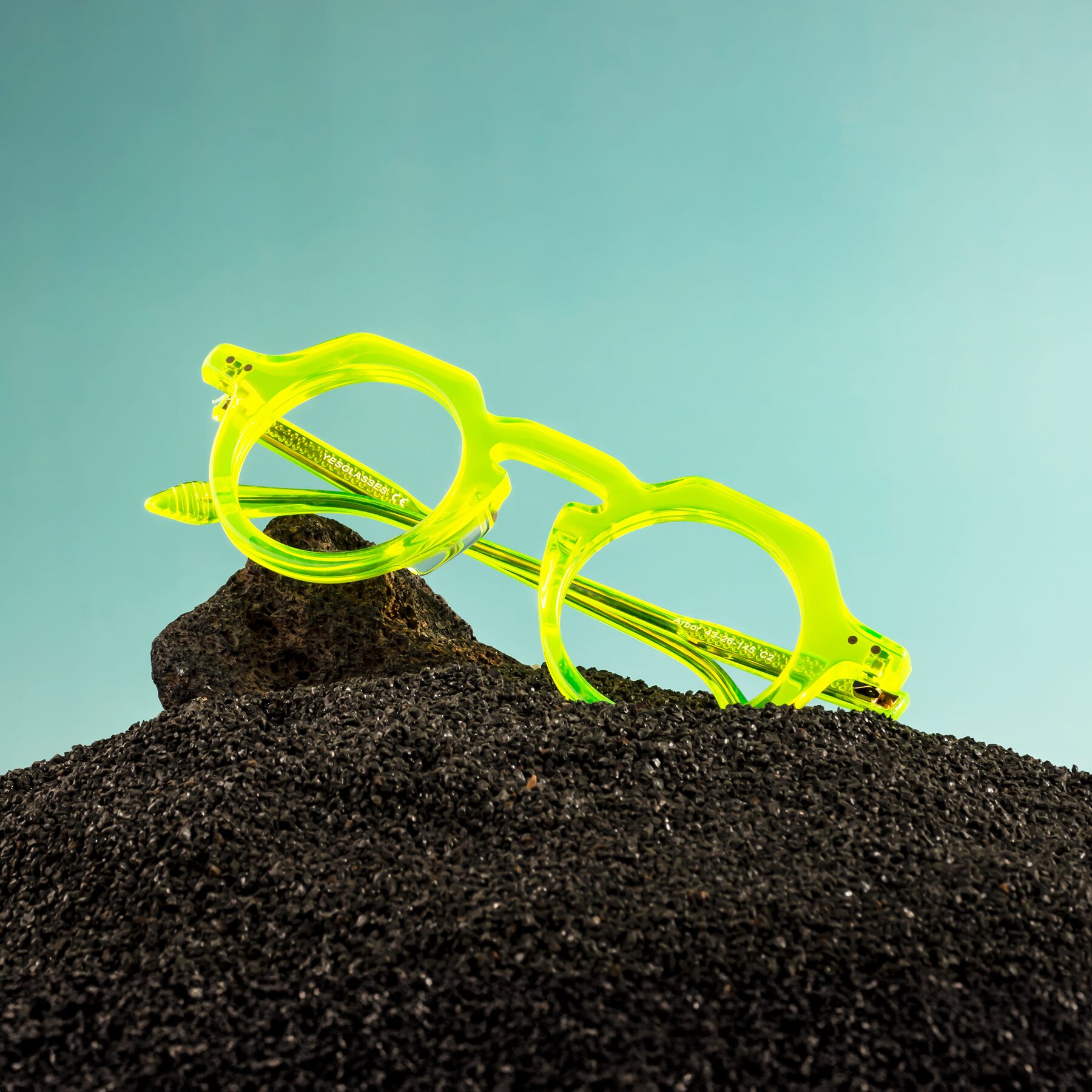 Lifestyle photography #1 of Arbor in Neon Yellow with Clear Blue Light Blocking Lenses