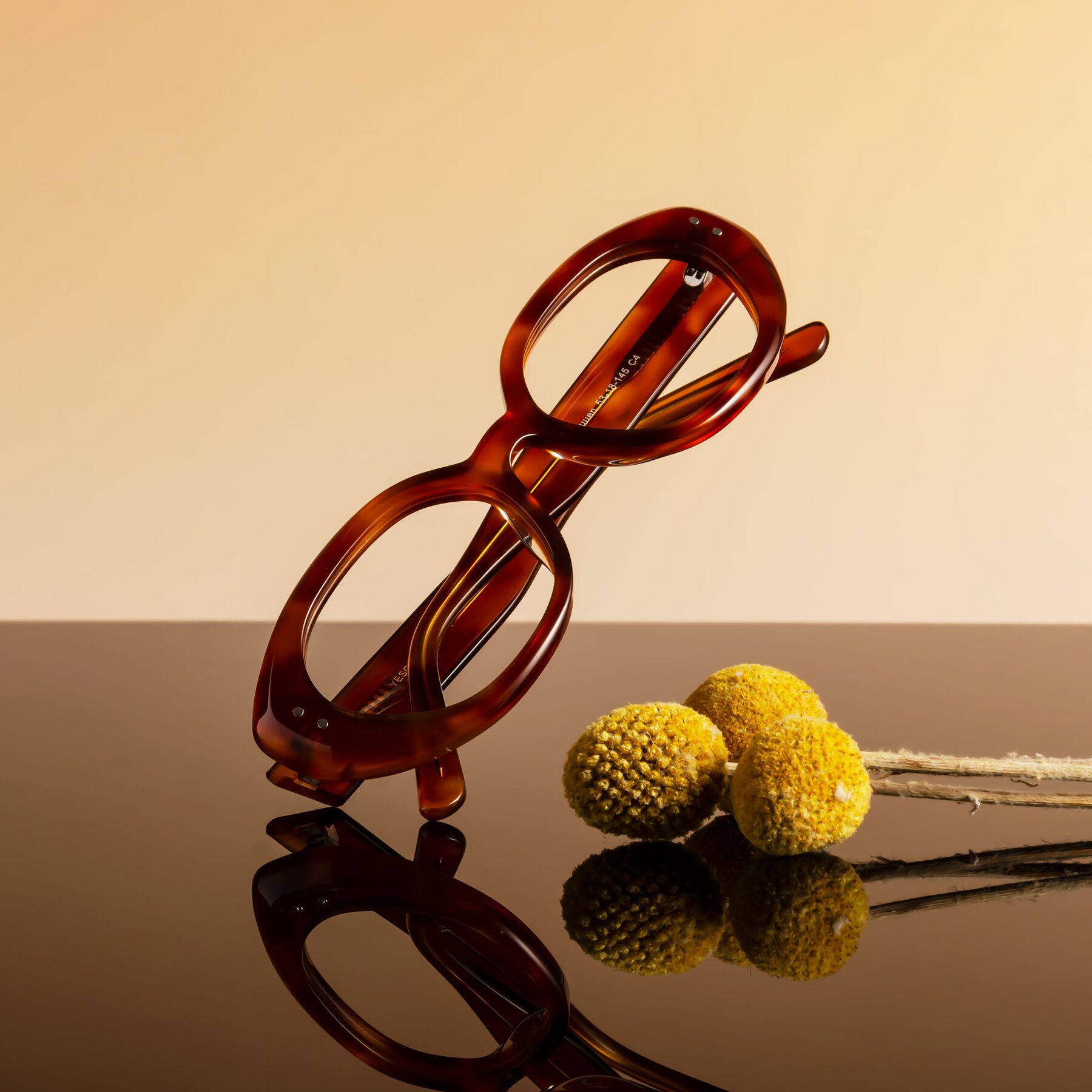 Lifestyle photography #1 of Quuen in Amber Tortoise with Clear Reading Eyeglass Lenses