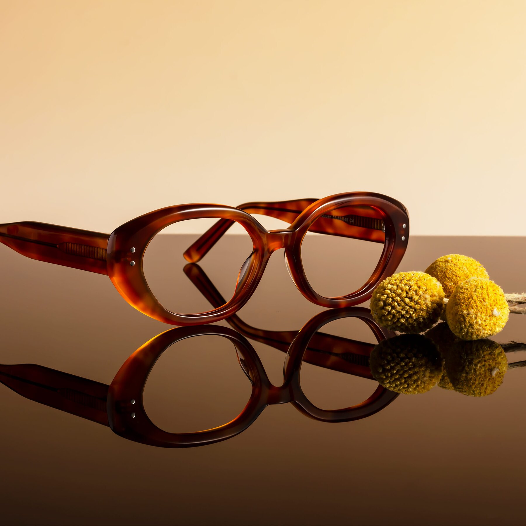 Lifestyle photography #2 of Quuen in Amber Tortoise with Clear Eyeglass Lenses