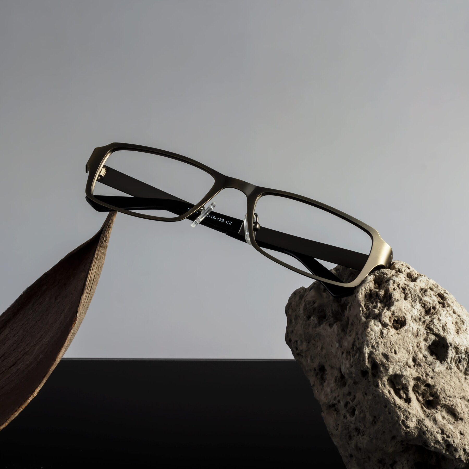 Lifestyle photography #1 of Moss in Bronze with Clear Reading Eyeglass Lenses