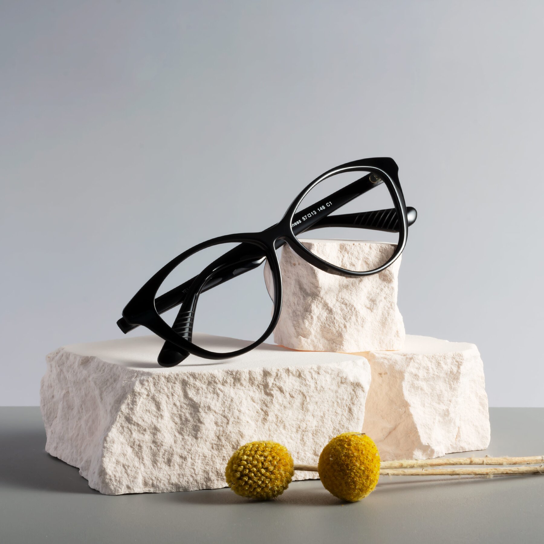 Women's lifestyle photography #1 of Casualness in Black with Clear Eyeglass Lenses