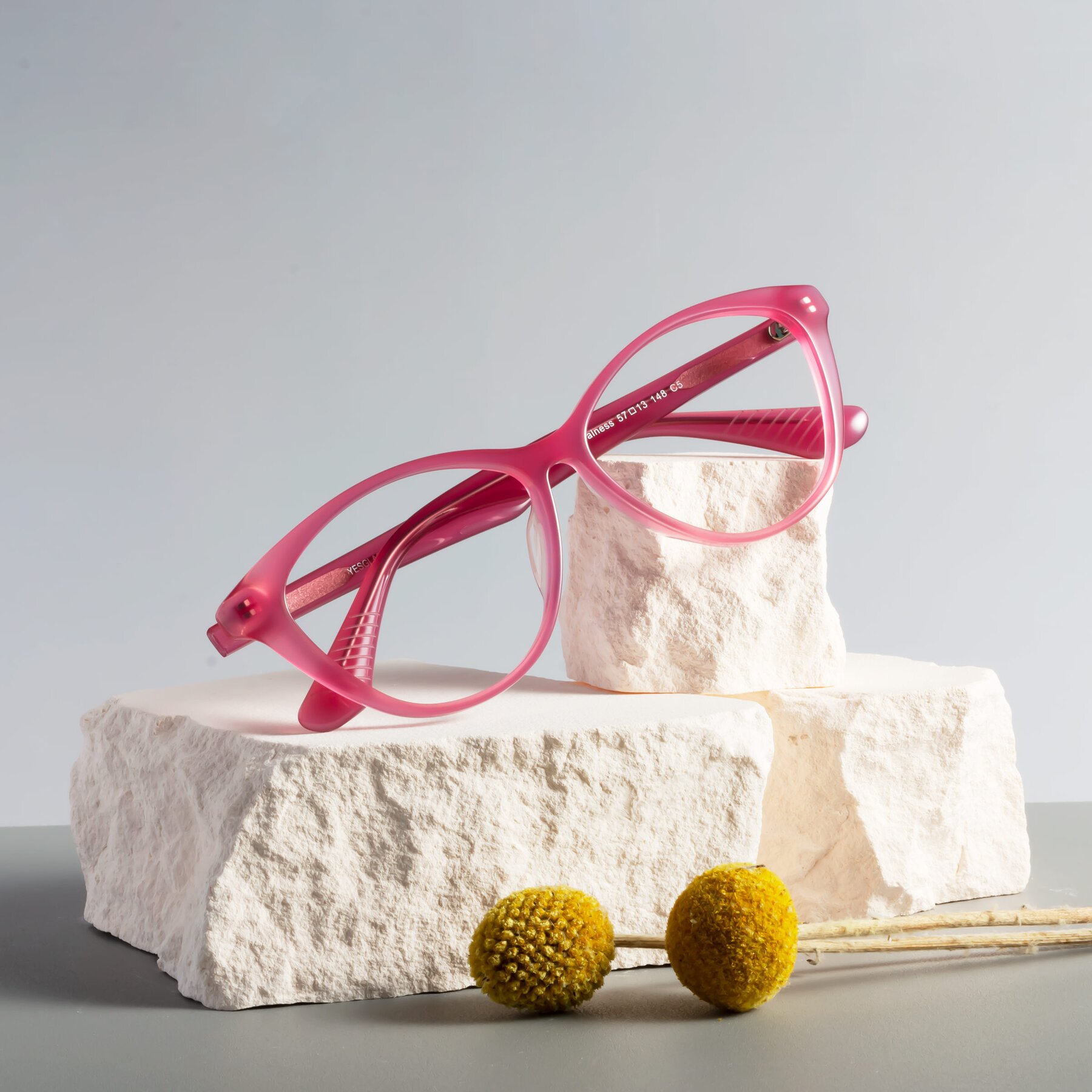 Women's lifestyle photography #1 of Casualness in Pink with Clear Eyeglass Lenses