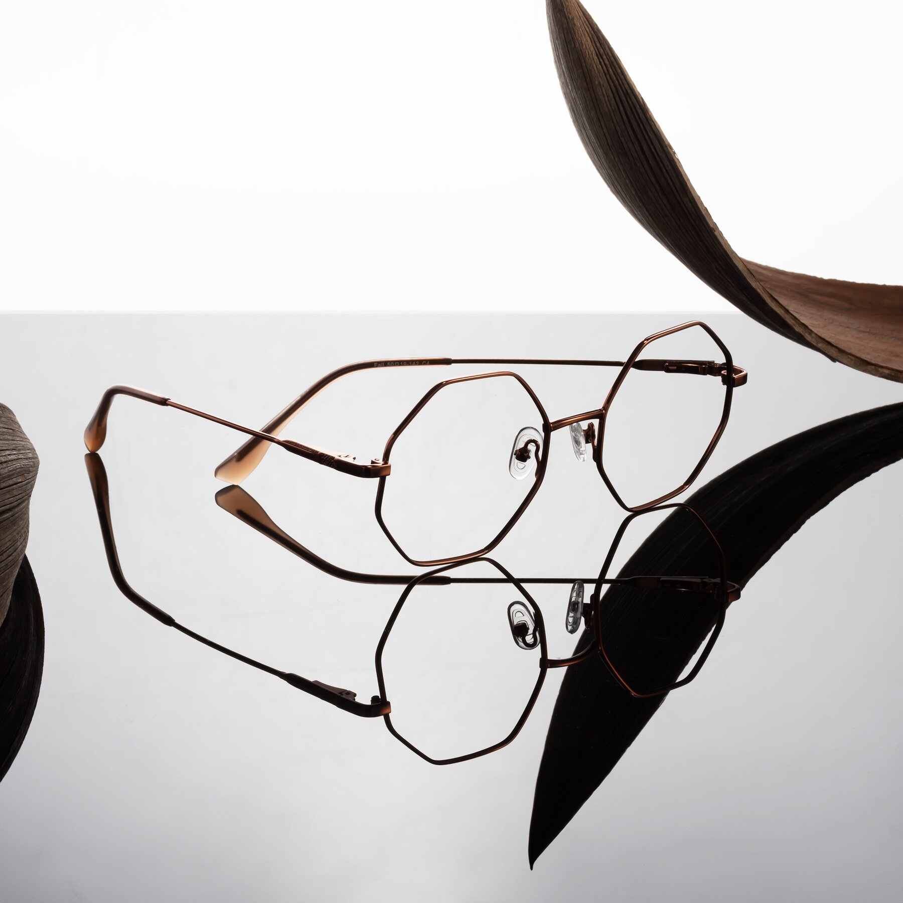 Lifestyle photography #2 of Fall in Bronze with Clear Eyeglass Lenses