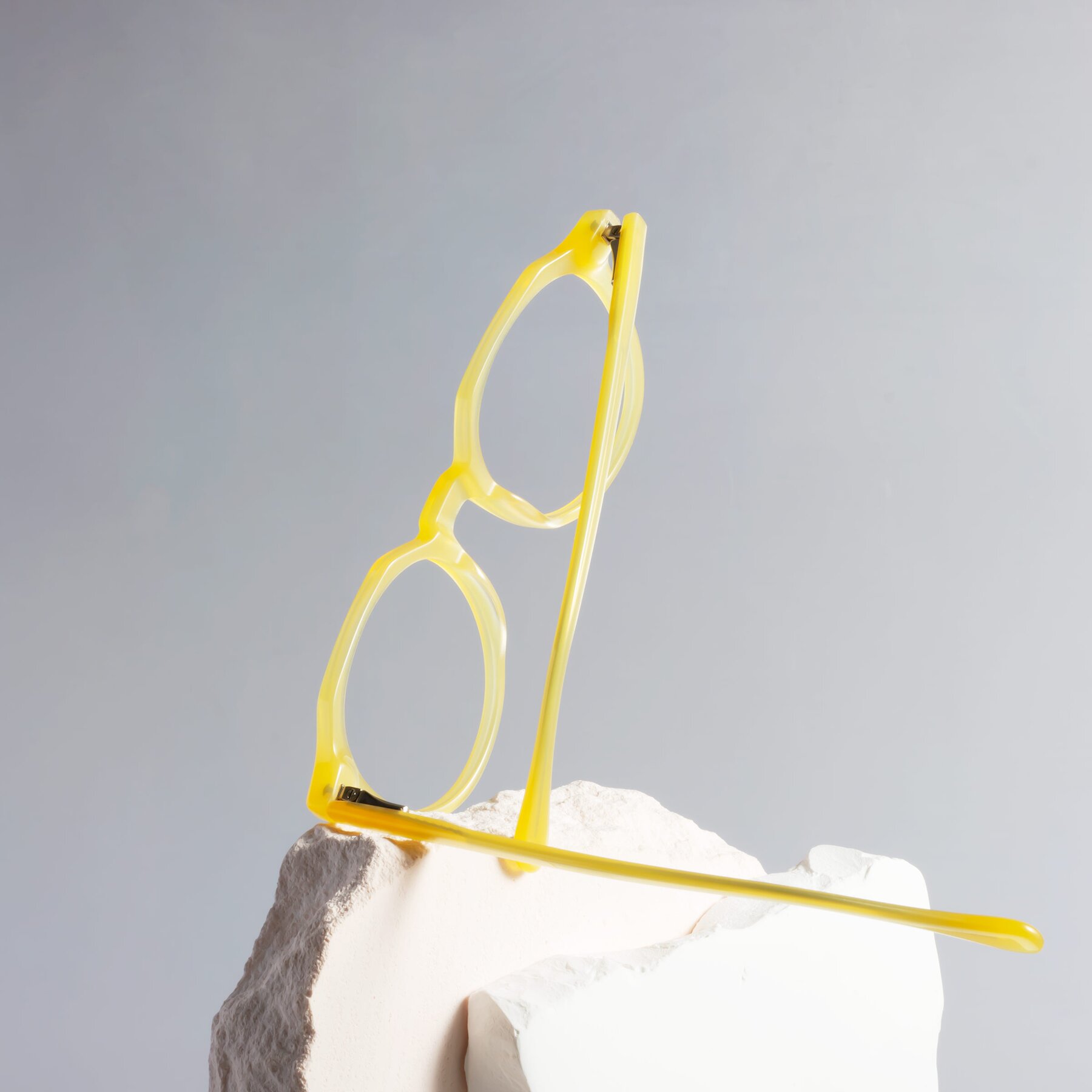 Lifestyle photography #2 of Payper in Frosty Yellow with Clear Eyeglass Lenses