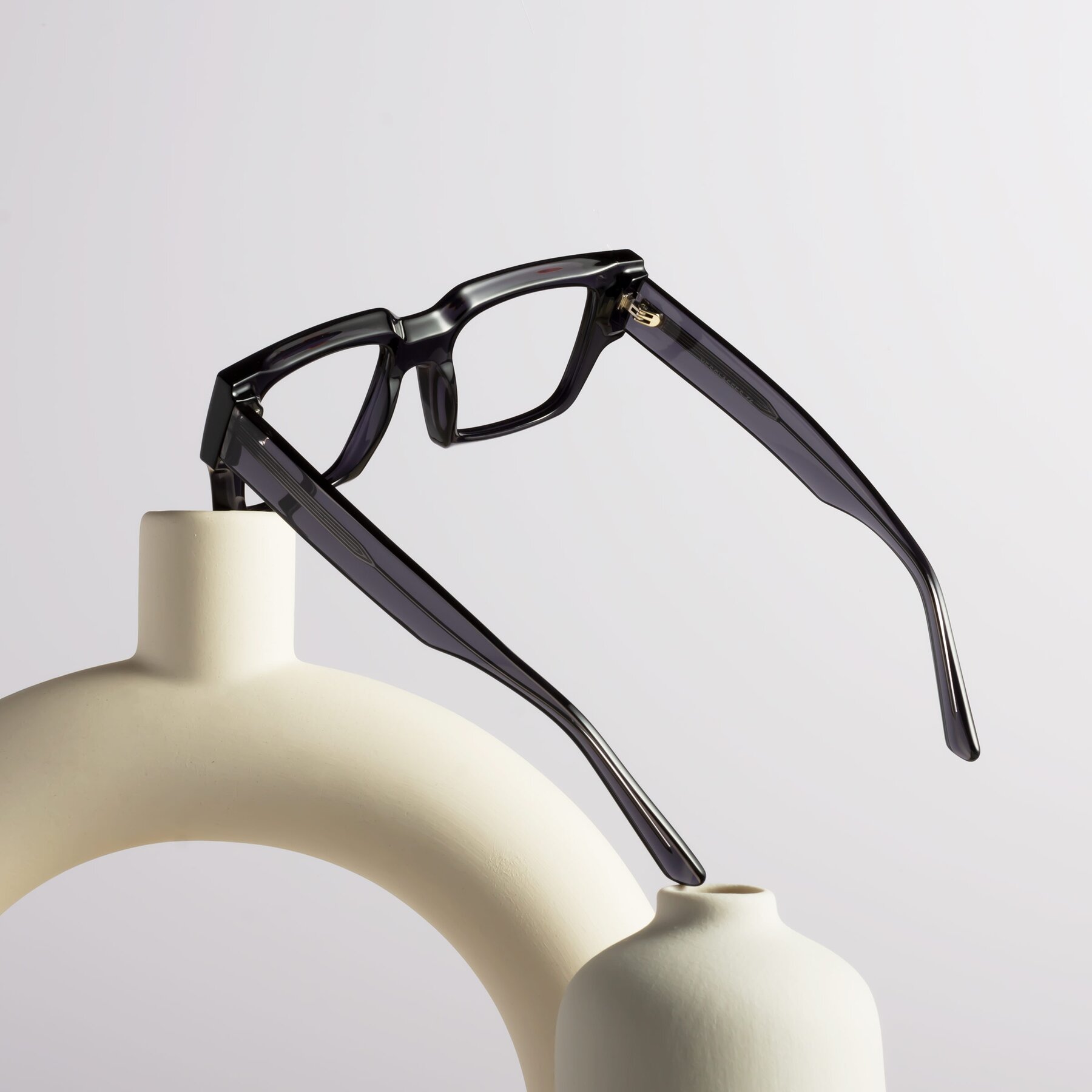 Lifestyle photography #2 of Iceberg in Dark Gray with Clear Reading Eyeglass Lenses