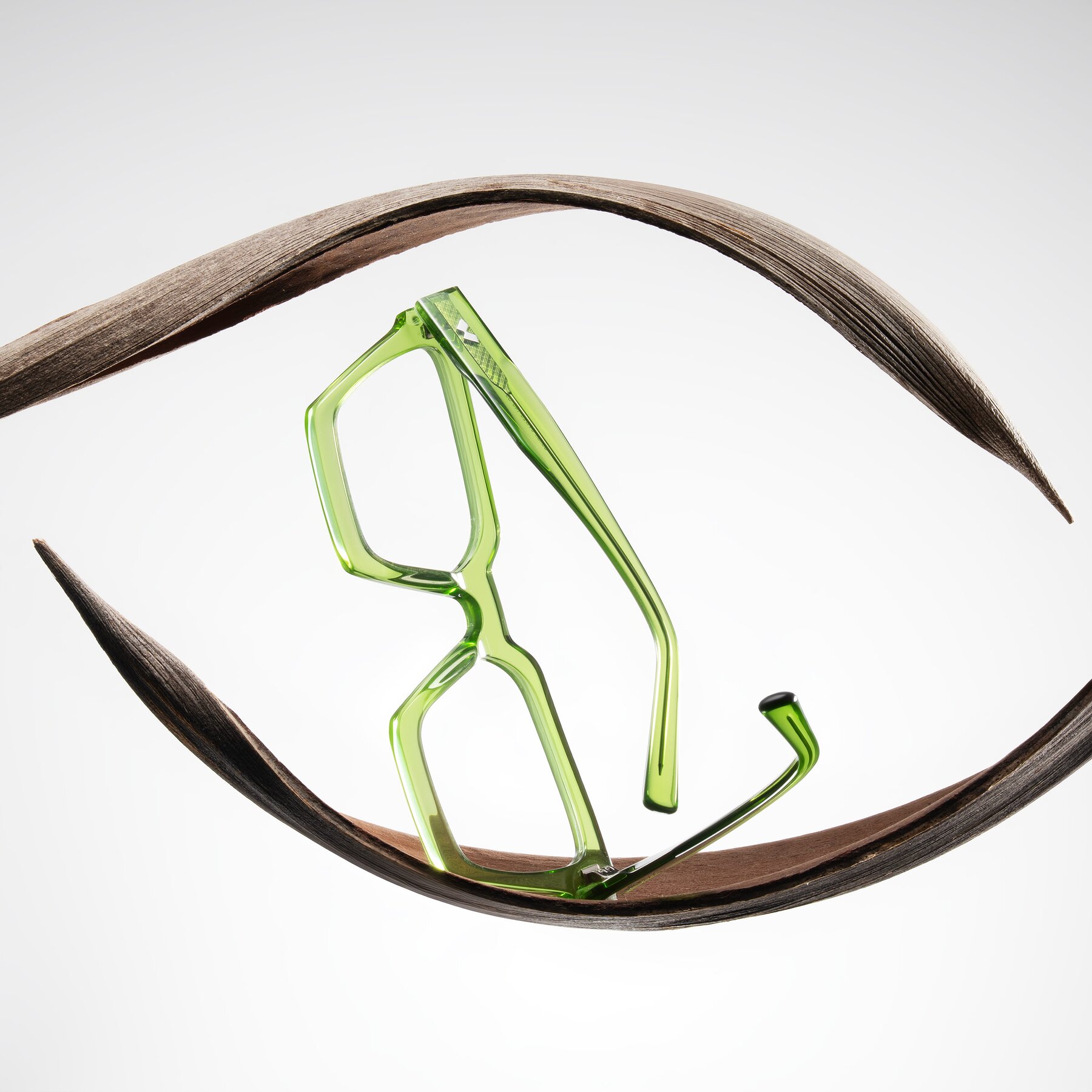 Lifestyle photography #2 of Callan in Grass Green with Clear Eyeglass Lenses