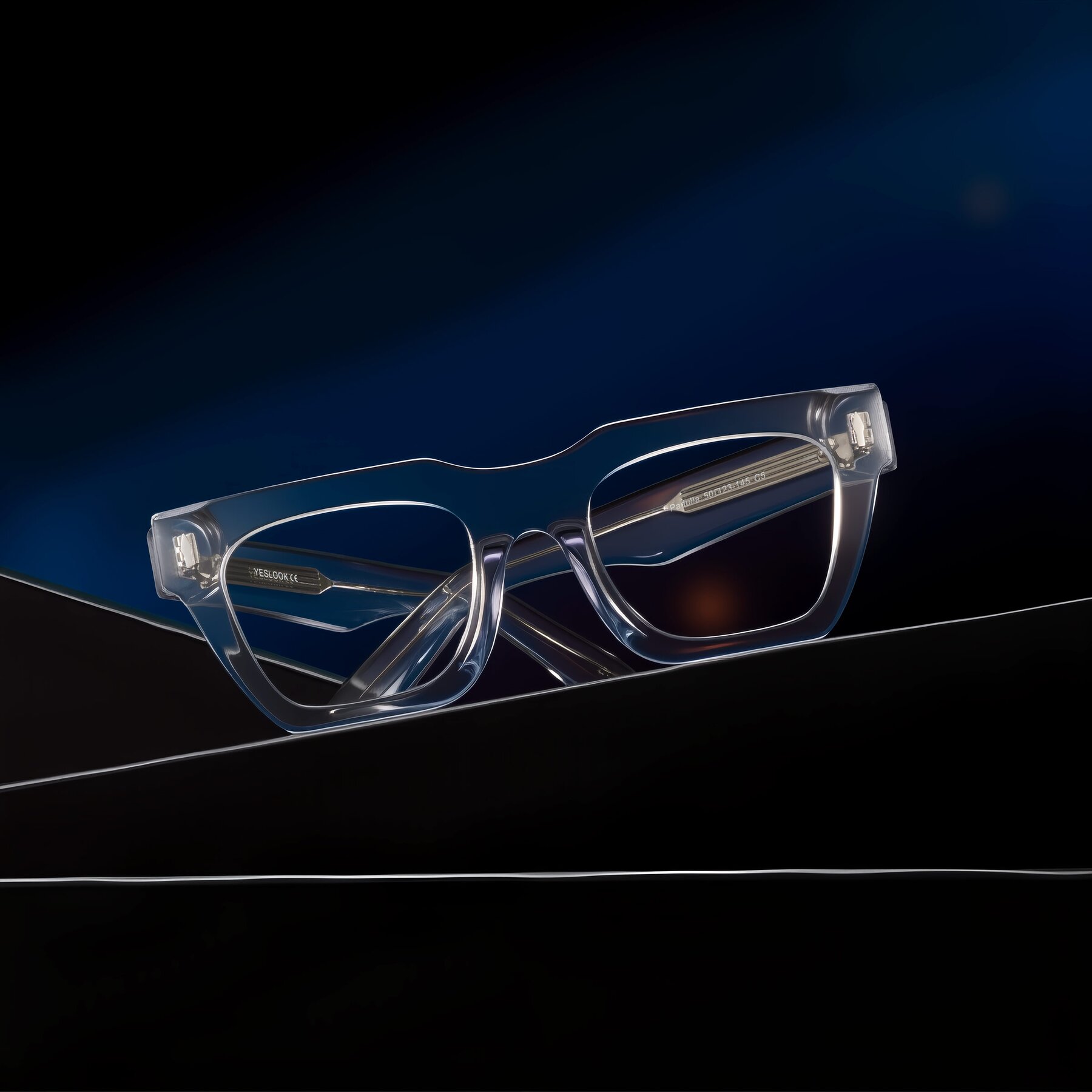 Lifestyle photography #1 of Padulla in Clear with Clear Eyeglass Lenses