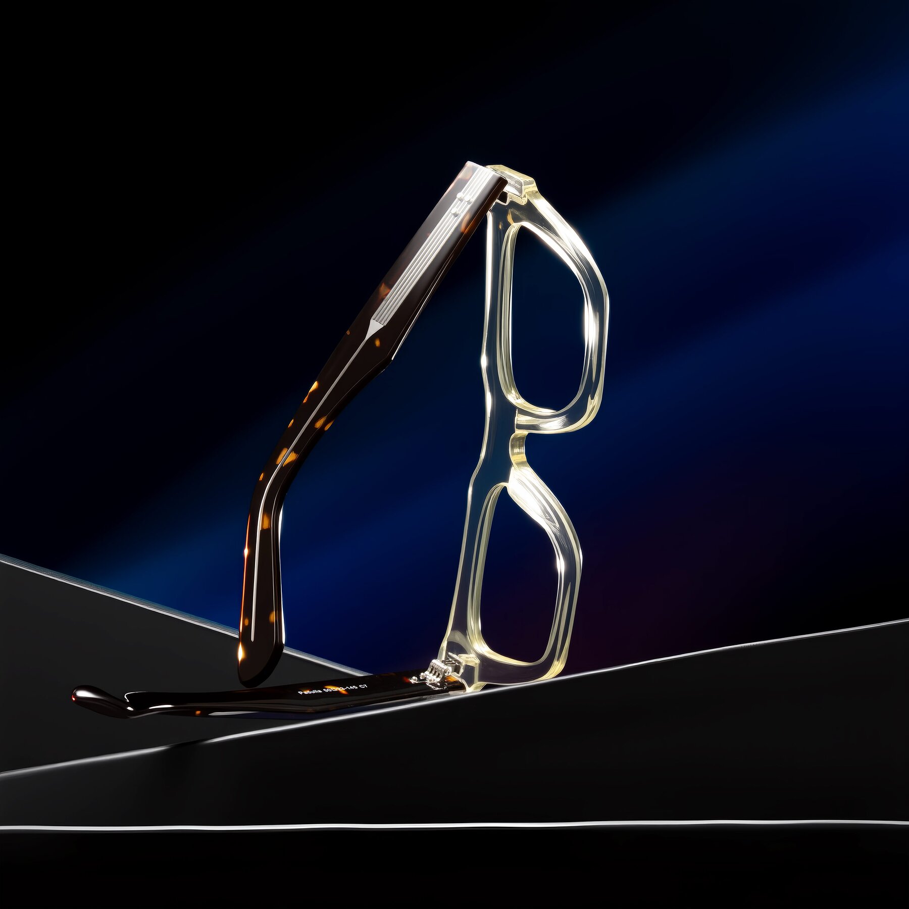 Lifestyle photography #2 of Padulla in Light Yellow/Tortoise with Clear Eyeglass Lenses