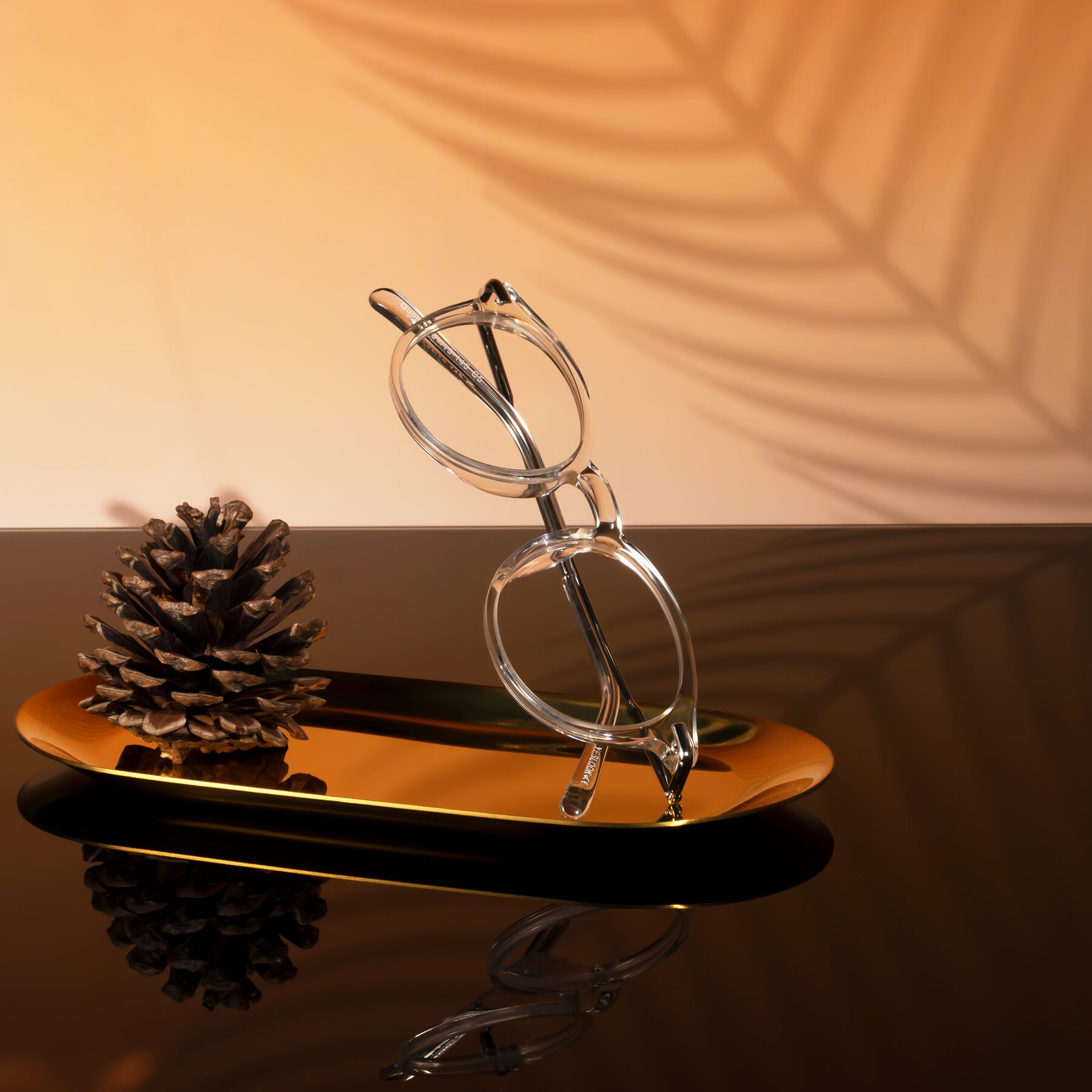 Lifestyle photography #1 of Gupta in Clear with Clear Eyeglass Lenses