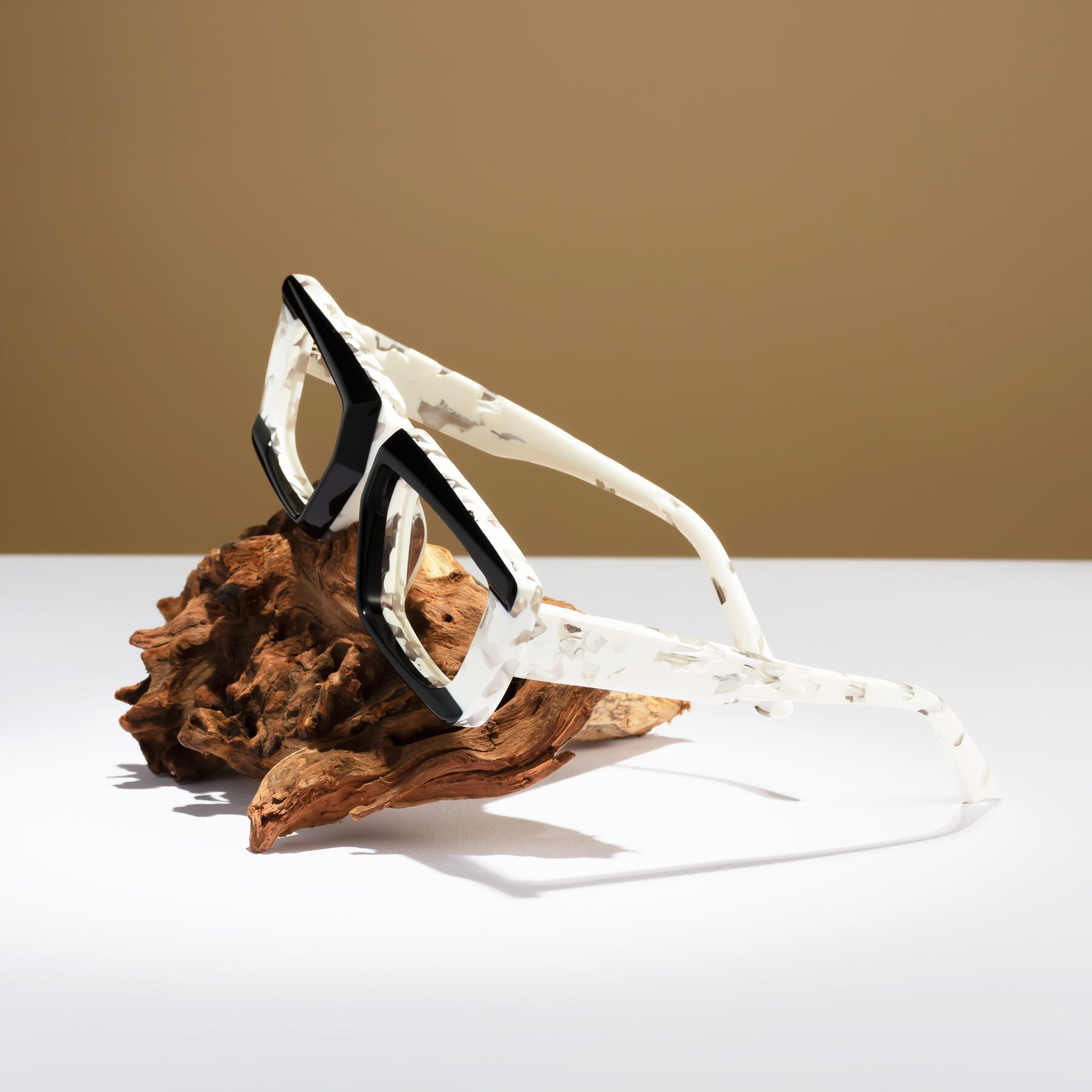Lifestyle photography #1 of Hasan in Black-White Tortoise with Clear Reading Eyeglass Lenses