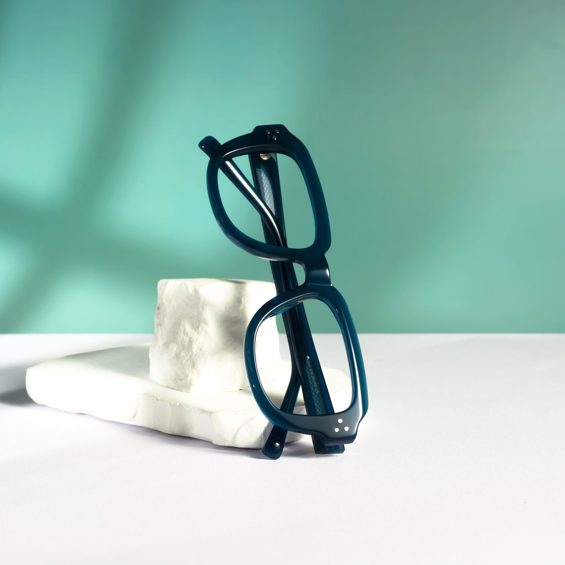 Lifestyle photography #1 of Bruges in Blue with Clear Eyeglass Lenses