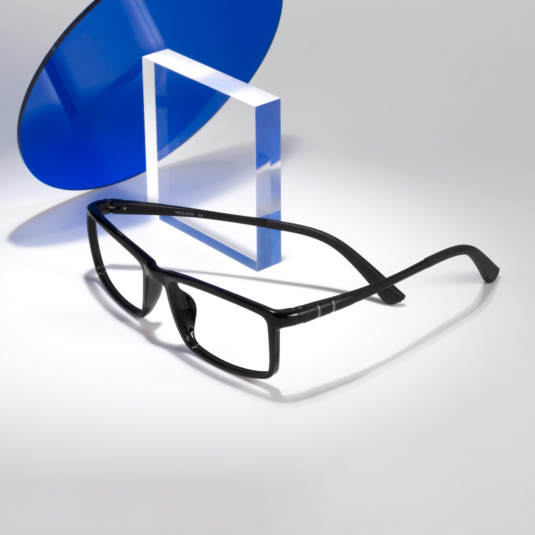 Lifestyle photography #1 of Kordii in Black with Clear Eyeglass Lenses