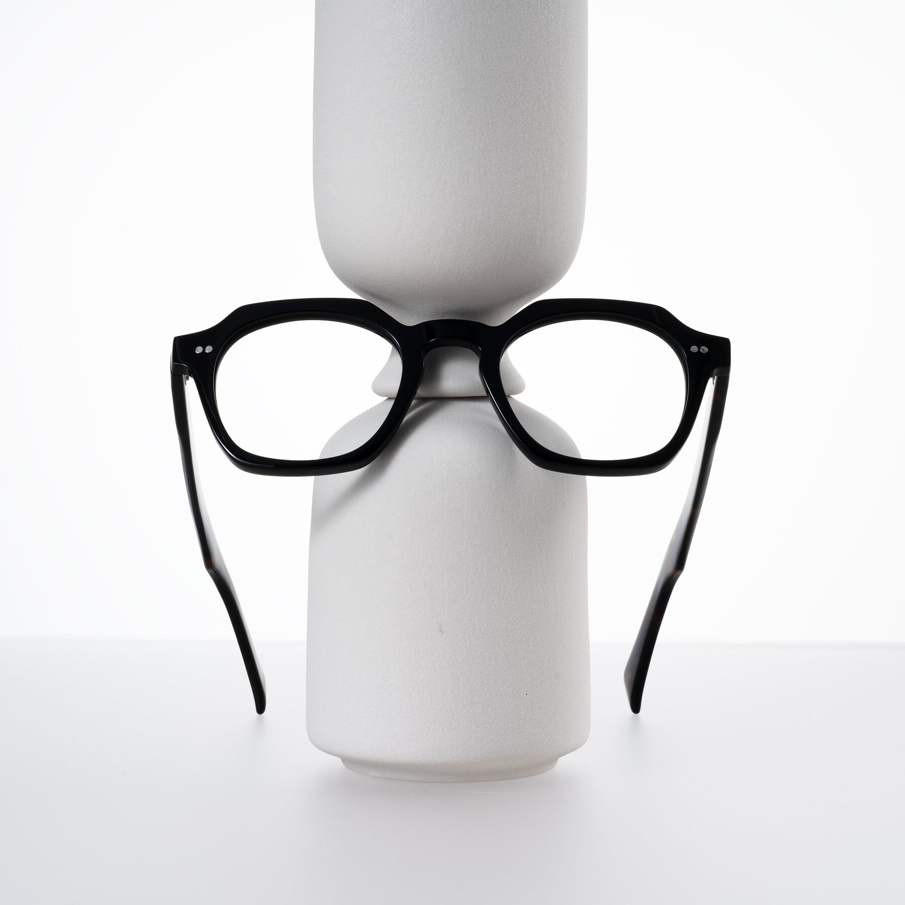 Lifestyle photography #2 of Beckett in Black/Tortoise with Clear Blue Light Blocking Lenses