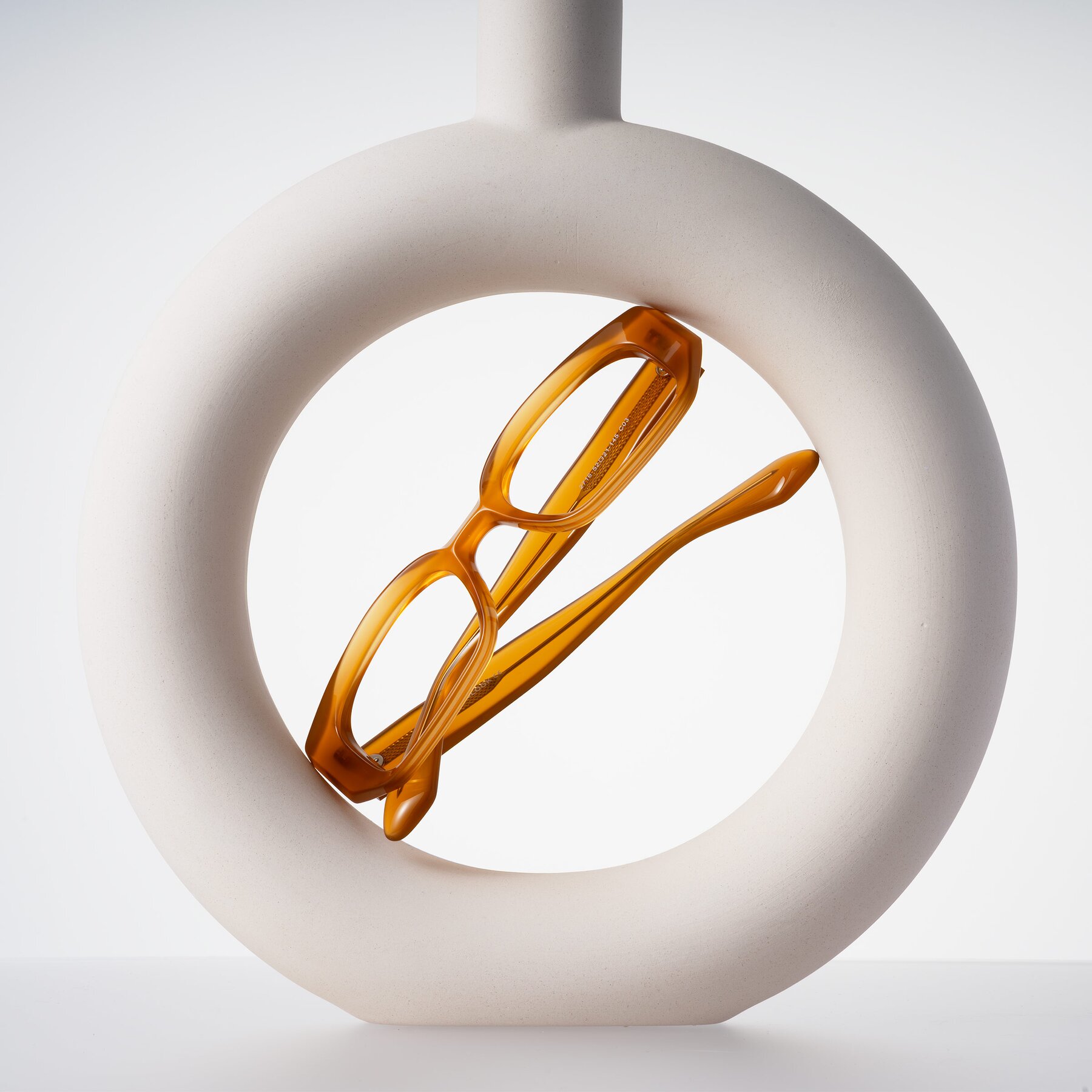Lifestyle photography #2 of Mukulu in Honey with Clear Reading Eyeglass Lenses
