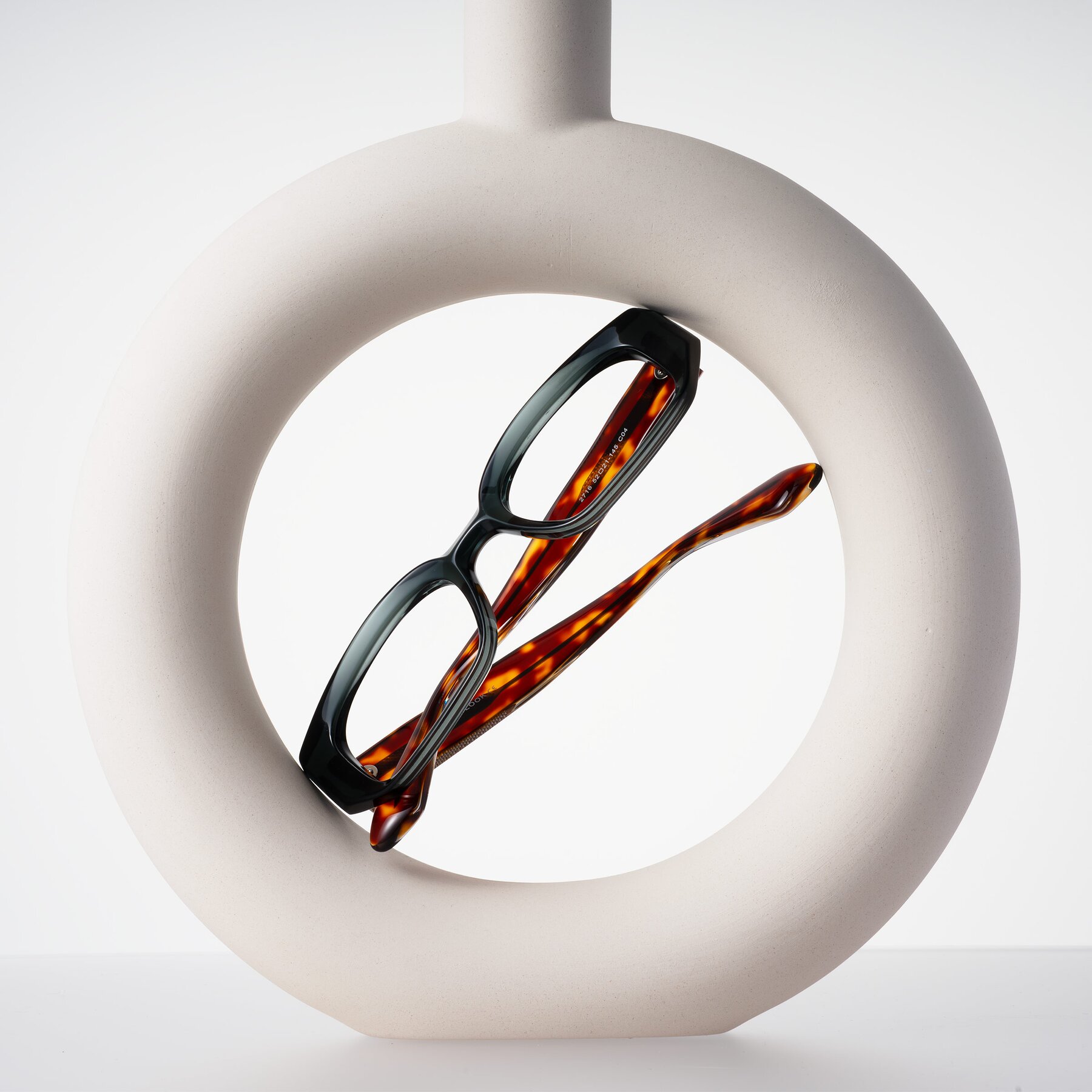 Lifestyle photography #2 of Mukulu in Dark Slate Gray/Tortoise with Clear Eyeglass Lenses