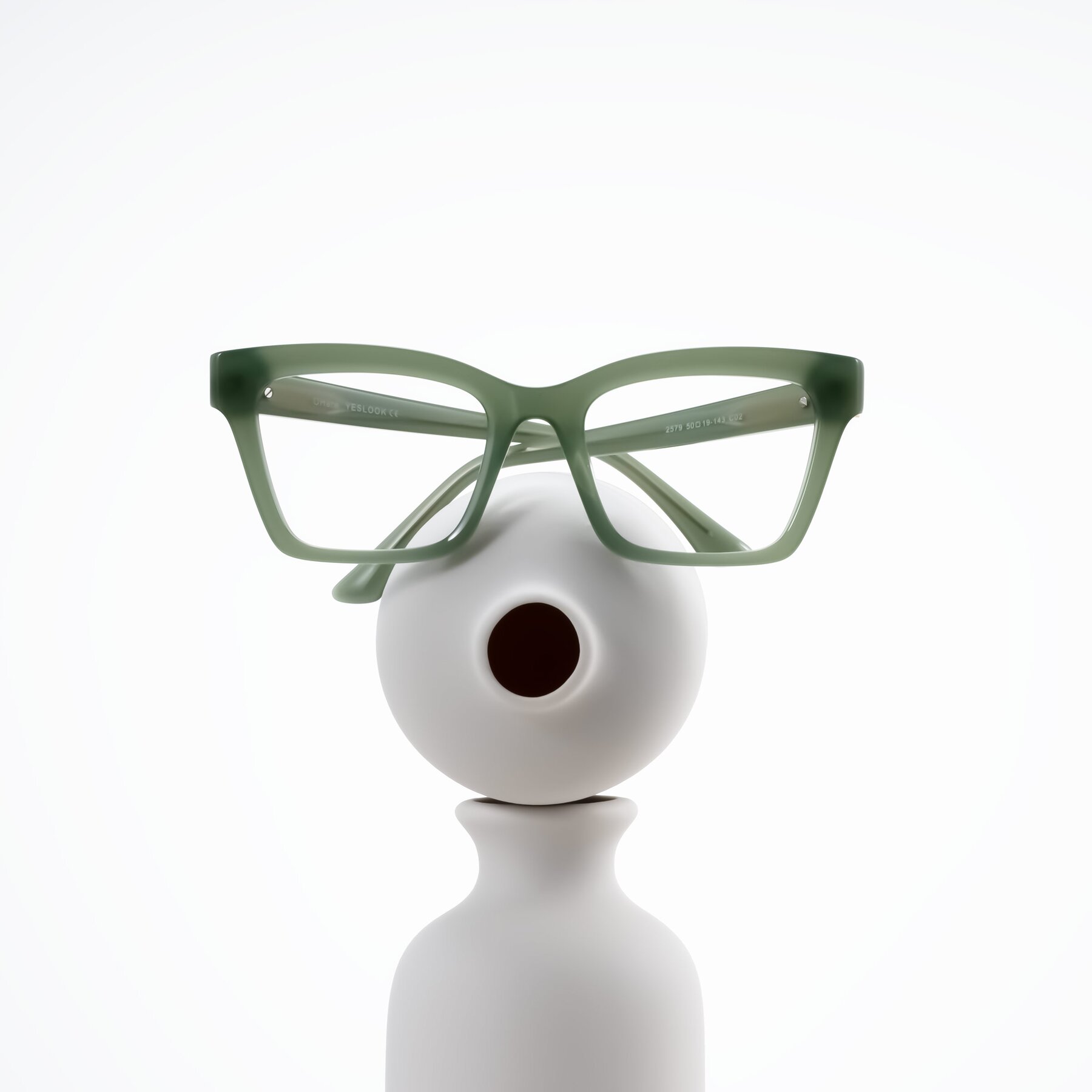Lifestyle photography #1 of OHare in Sage Green with Clear Eyeglass Lenses