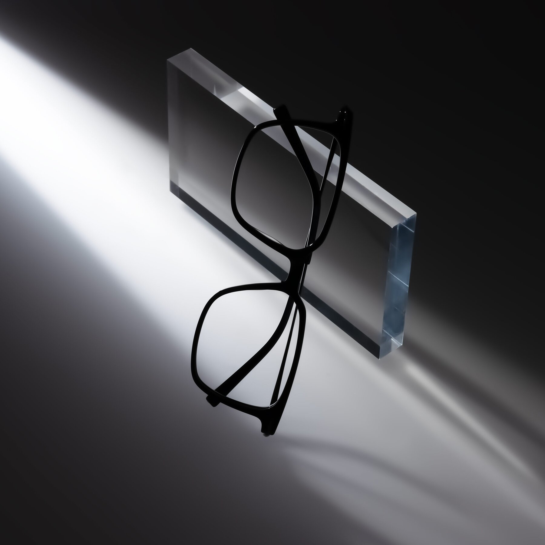 Lifestyle photography #2 of Schmitt in Black with Clear Eyeglass Lenses