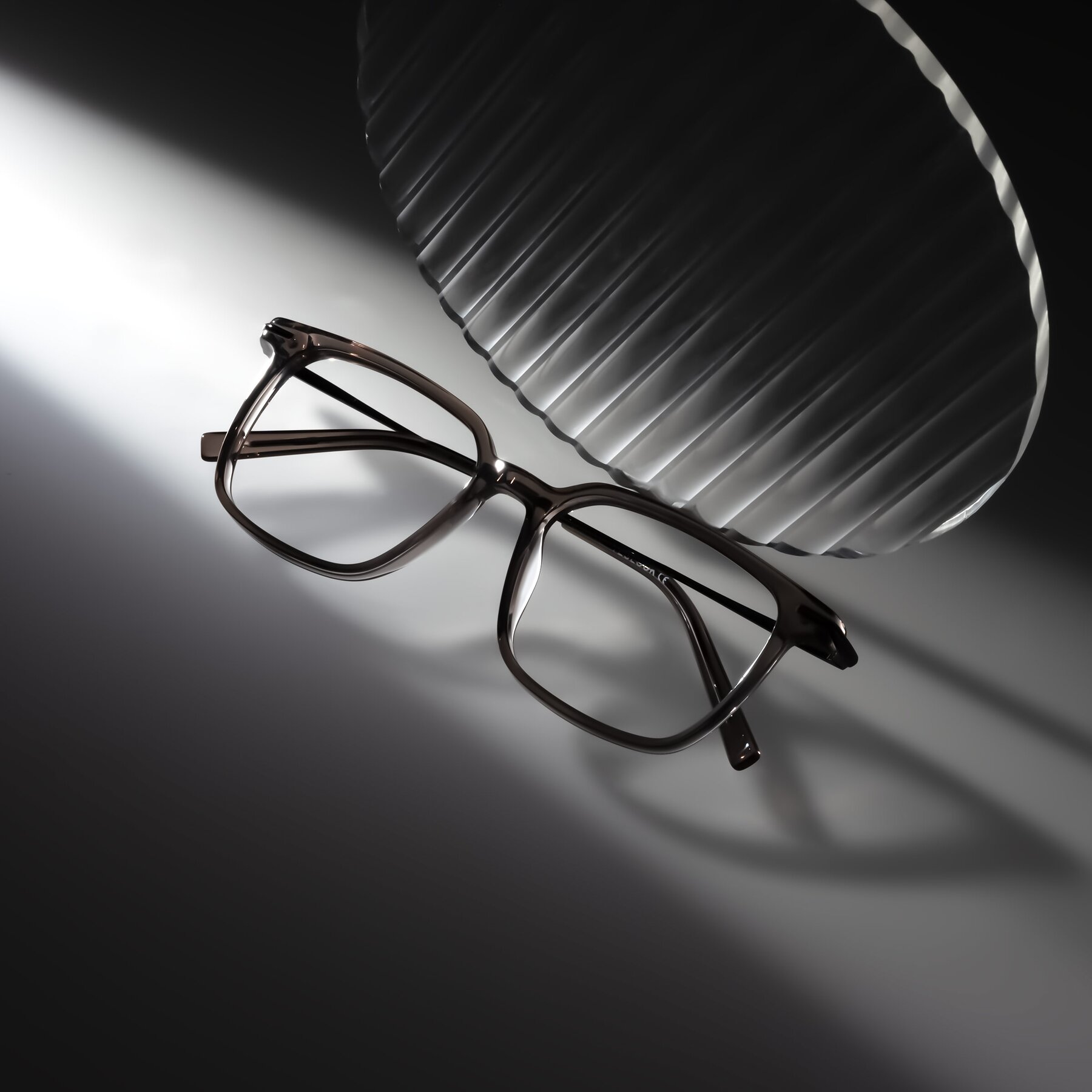 Lifestyle photography #1 of Schmitt in Light Gray with Clear Eyeglass Lenses