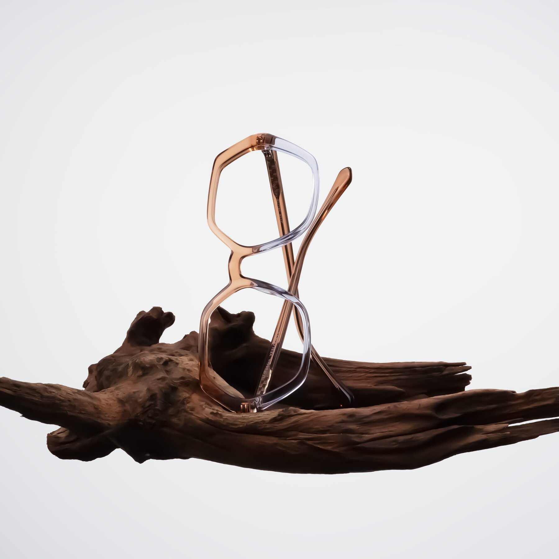 Lifestyle photography #2 of McFadden in Clear Brown/Clear Purple with Clear Blue Light Blocking Lenses