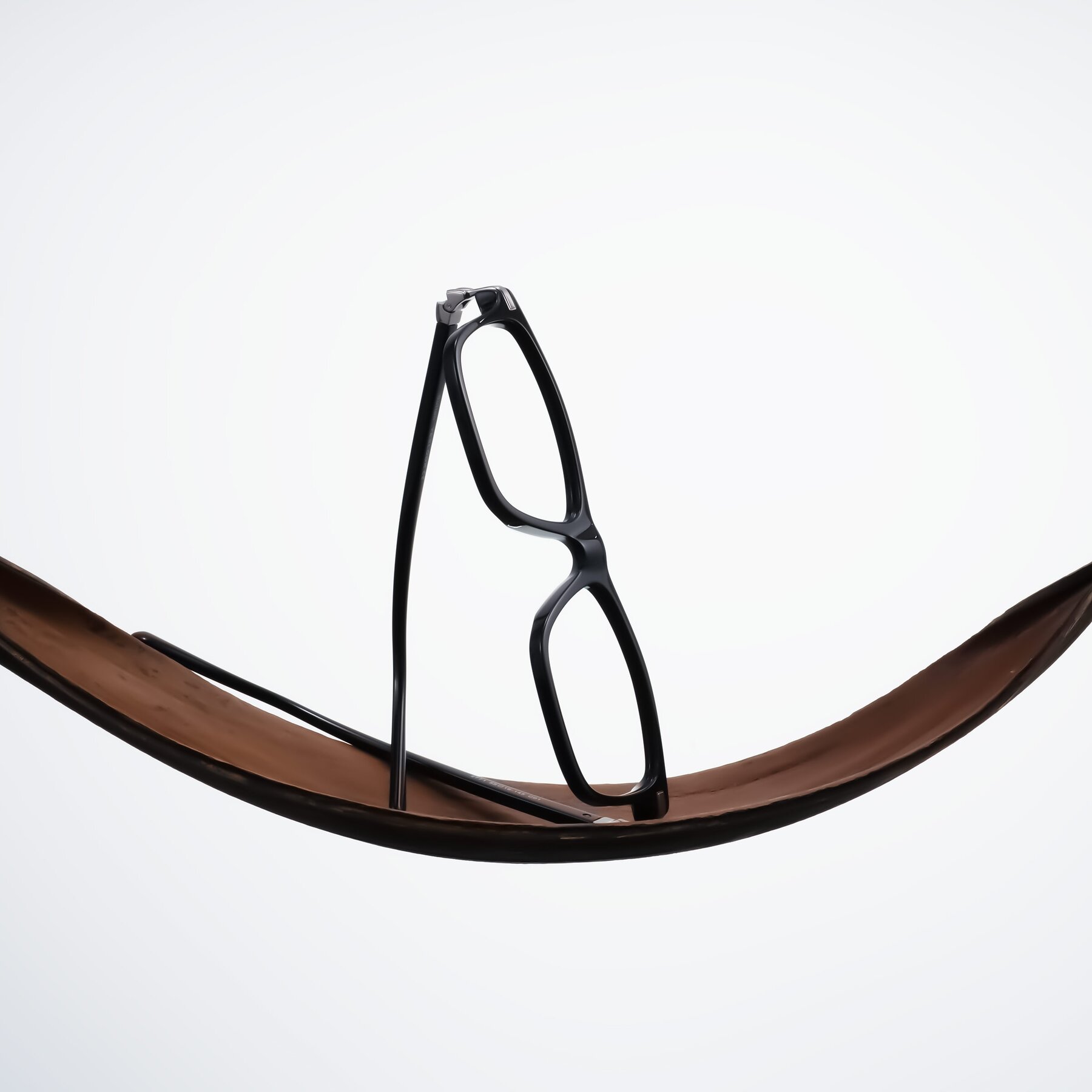Lifestyle photography #1 of Sutton in Black with Clear Eyeglass Lenses